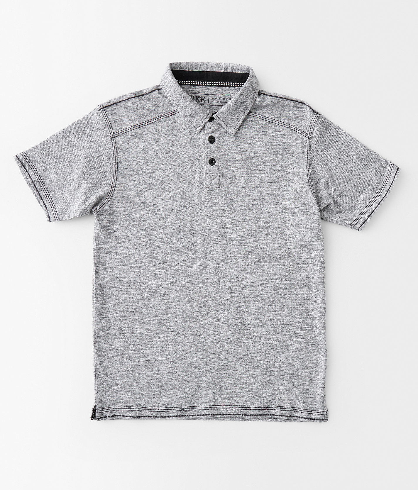 Boys - BKE Slub Knit Polo - Boy's Polos in White Black