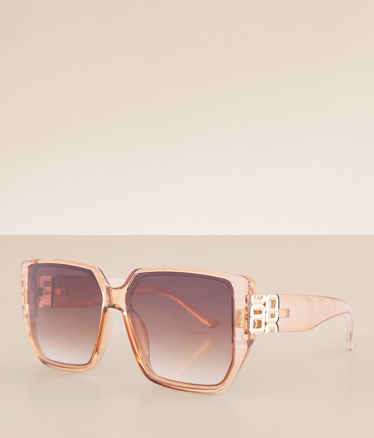 BKE Square Sunglasses - Women's Sunglasses & Glasses in Gold Brown