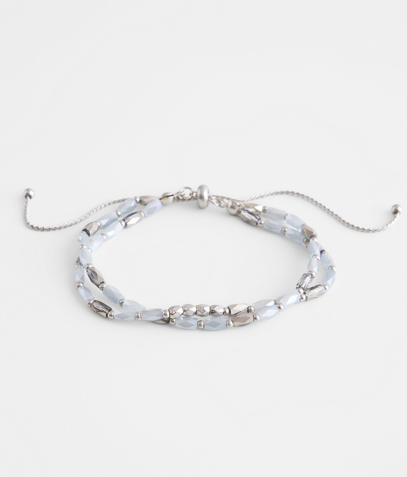 BKE Beaded Bracelet - Women's Jewelry in Silver Smoke