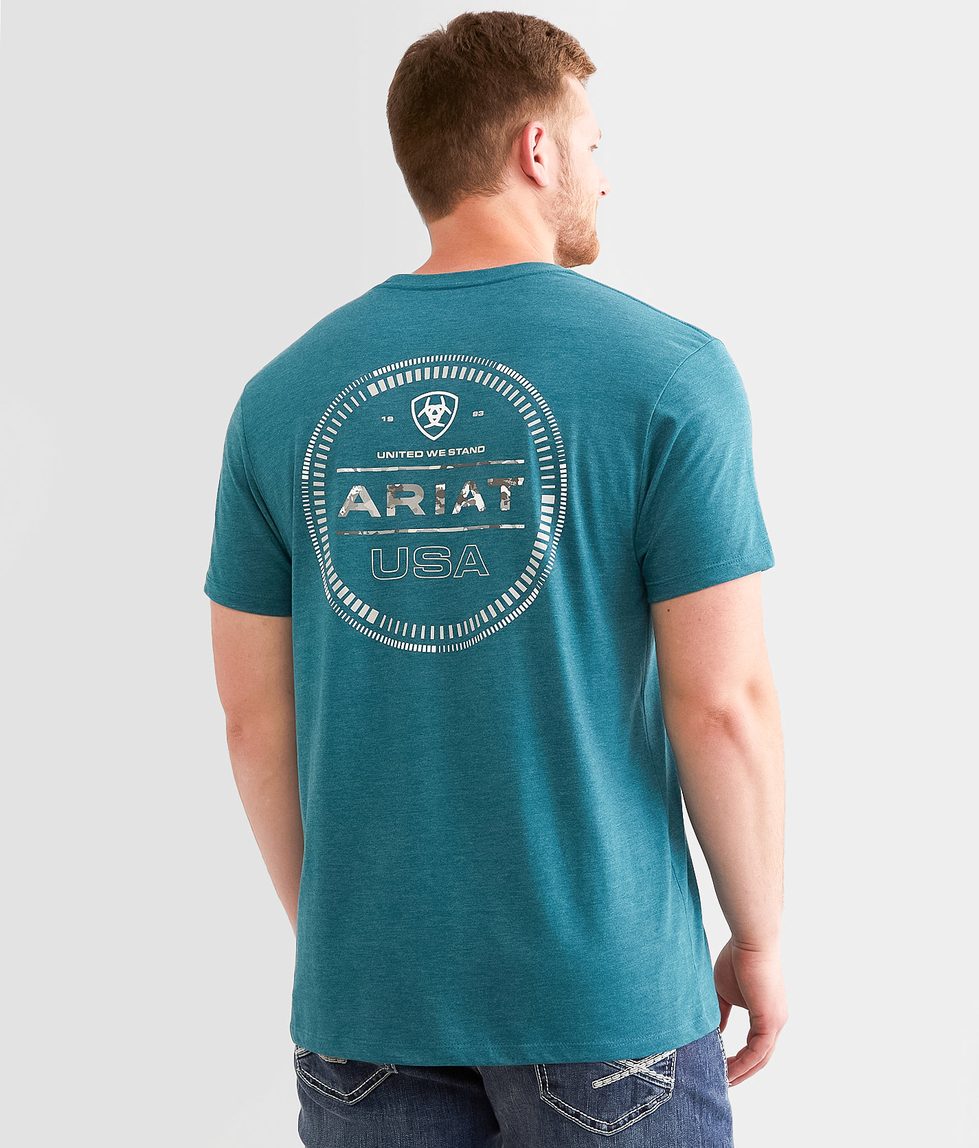 Ariat Multichronos T-Shirt - Men's T-Shirts in Deep Sea Heather