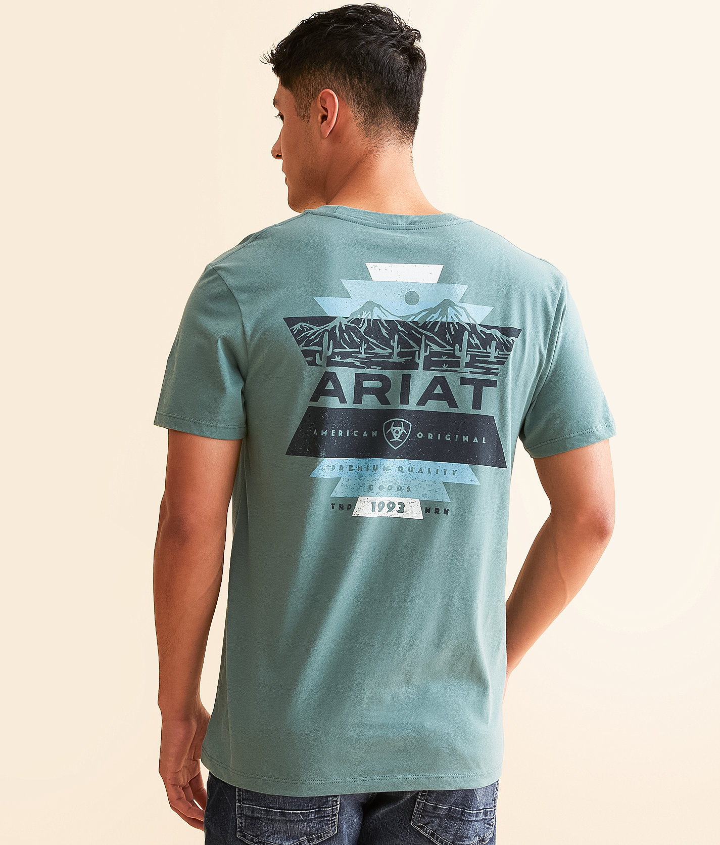 Ariat Playa Playa T-Shirt - Men's T-Shirts in Silver Pine