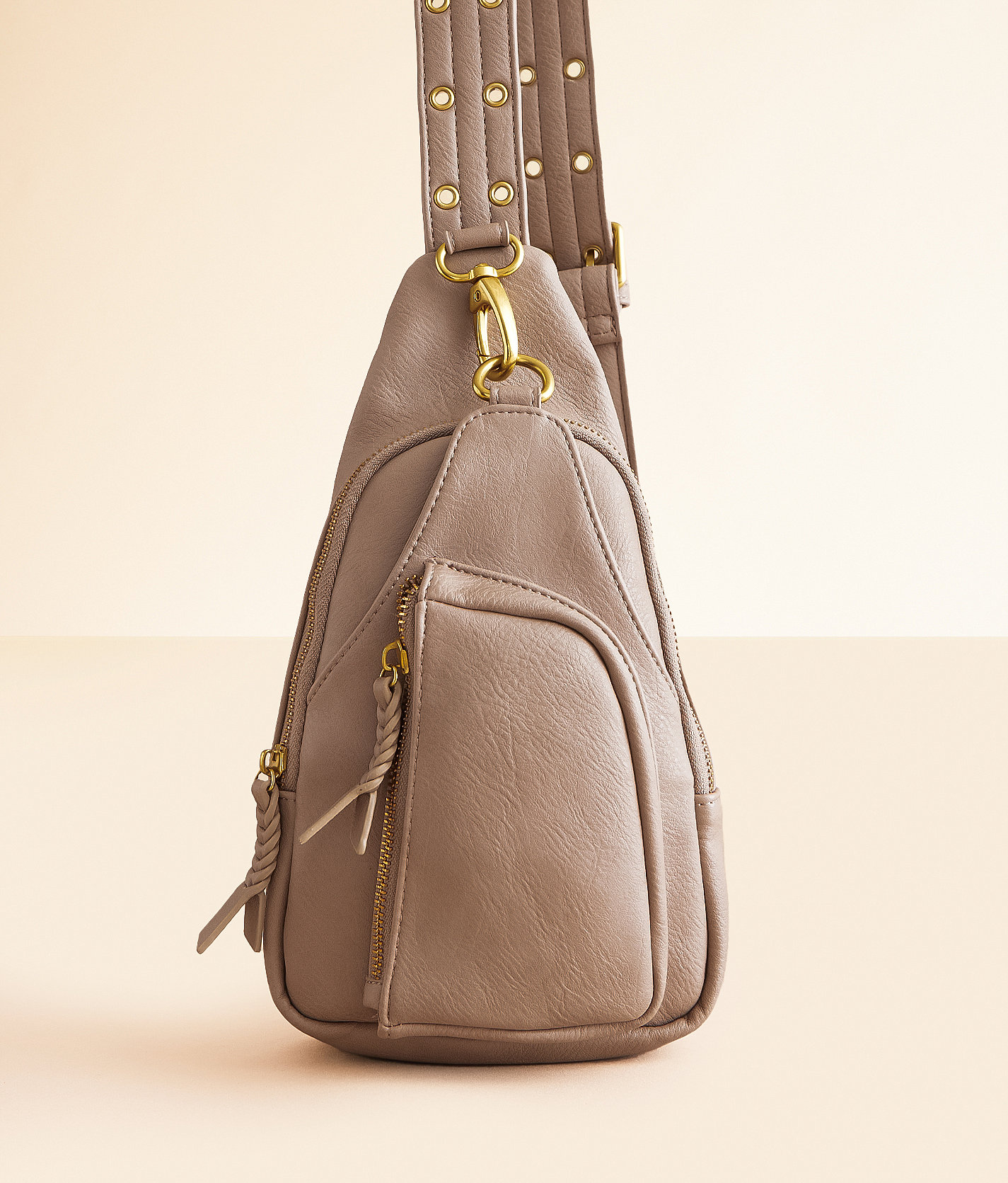 Antik Kraft Sling Backpack - Women's Bags & Wallets in Taupe