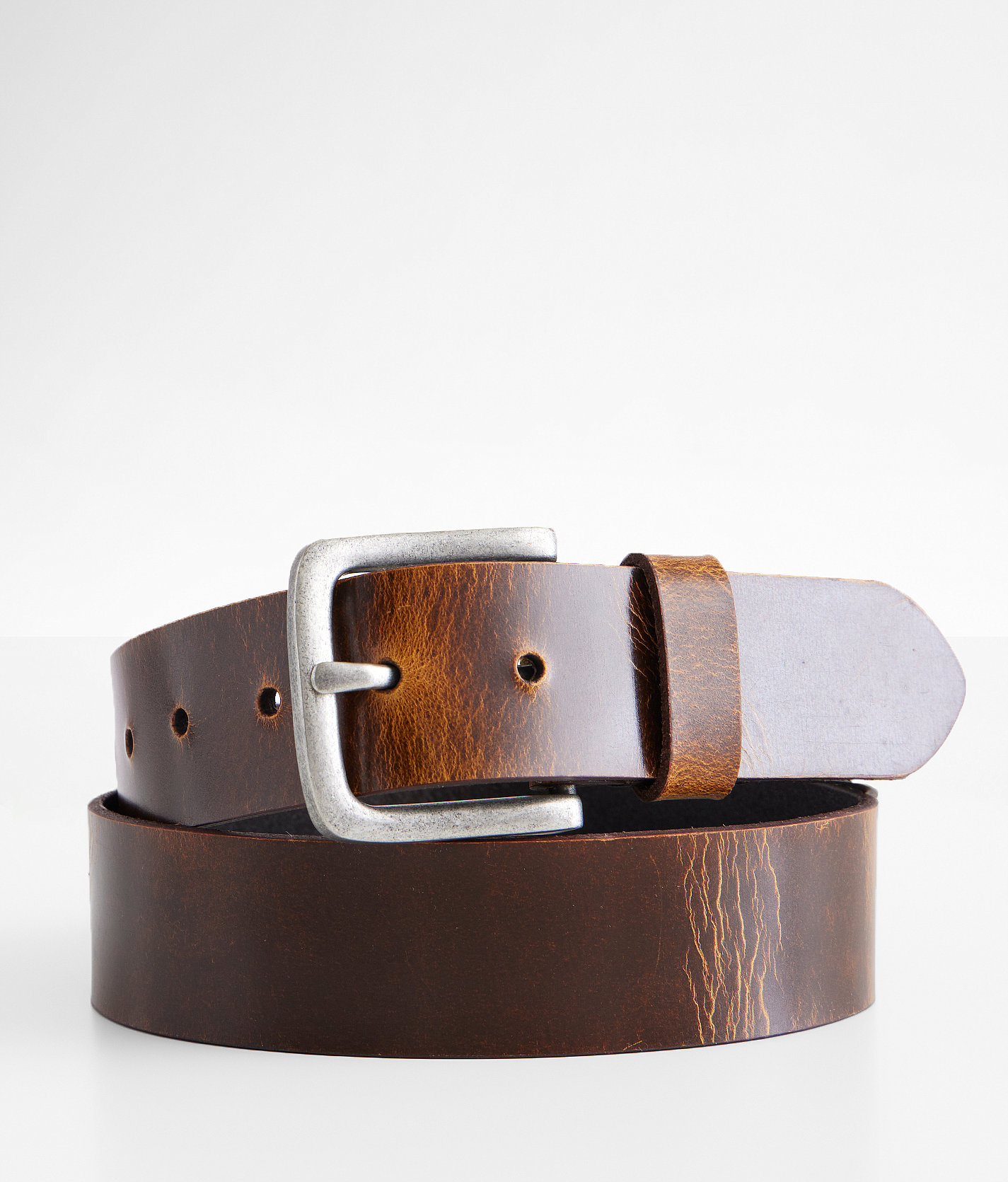 BKE Alec Leather Belt - Men's Belts in Brown