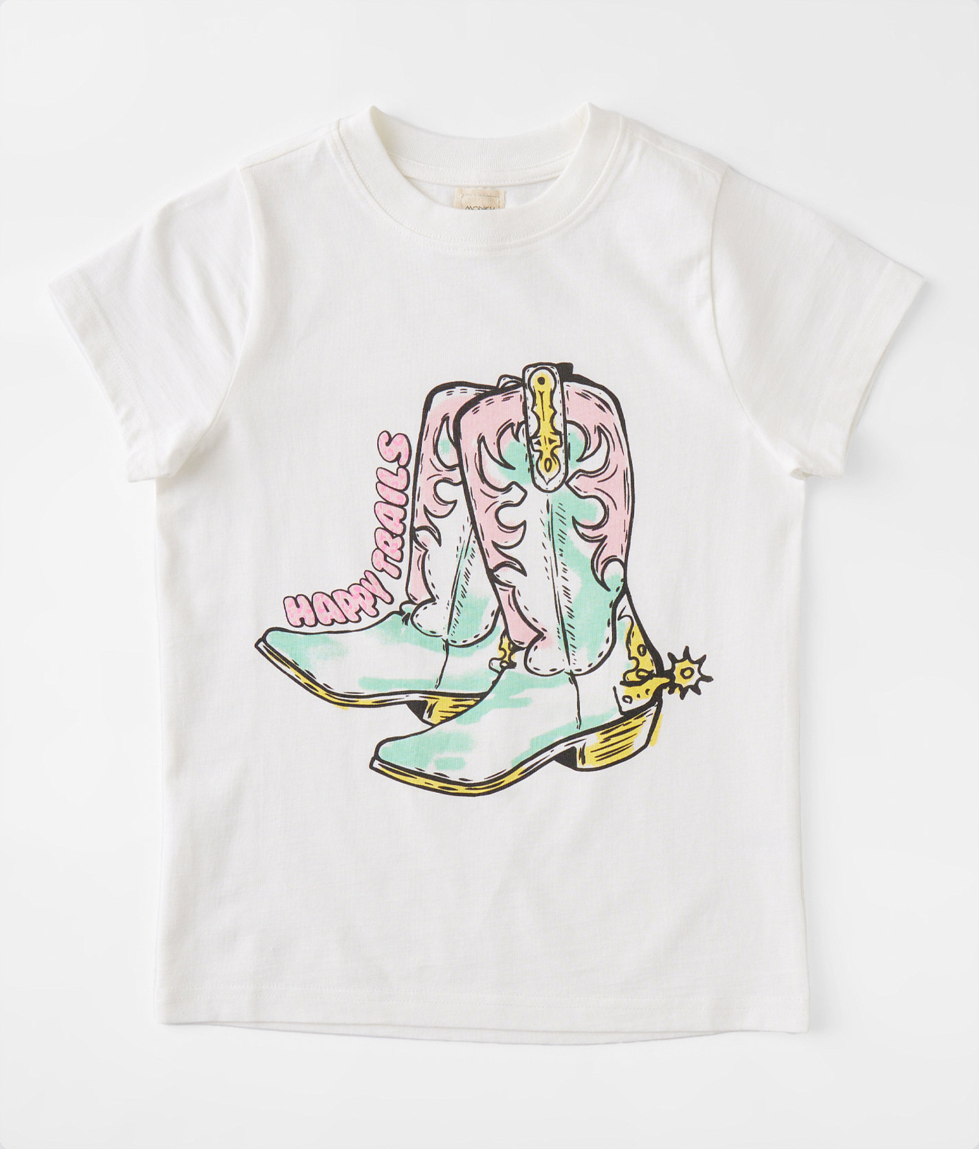 Girls - Modish Rebel Happy Trails T-Shirt - Girl's T-Shirts in Cream