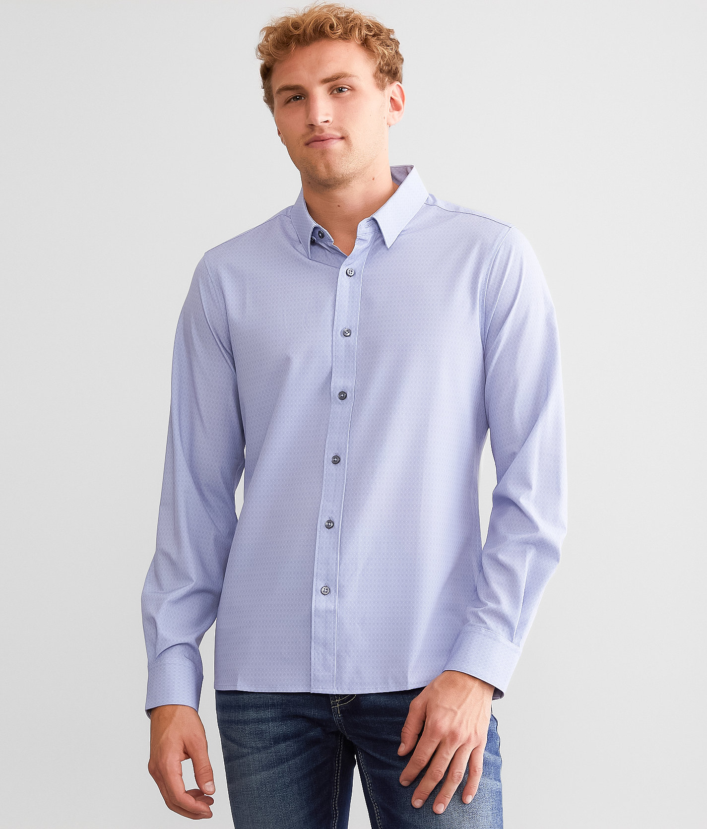 7Diamonds Prime Stretch Shirt - Men's Shirts in Lt Blue