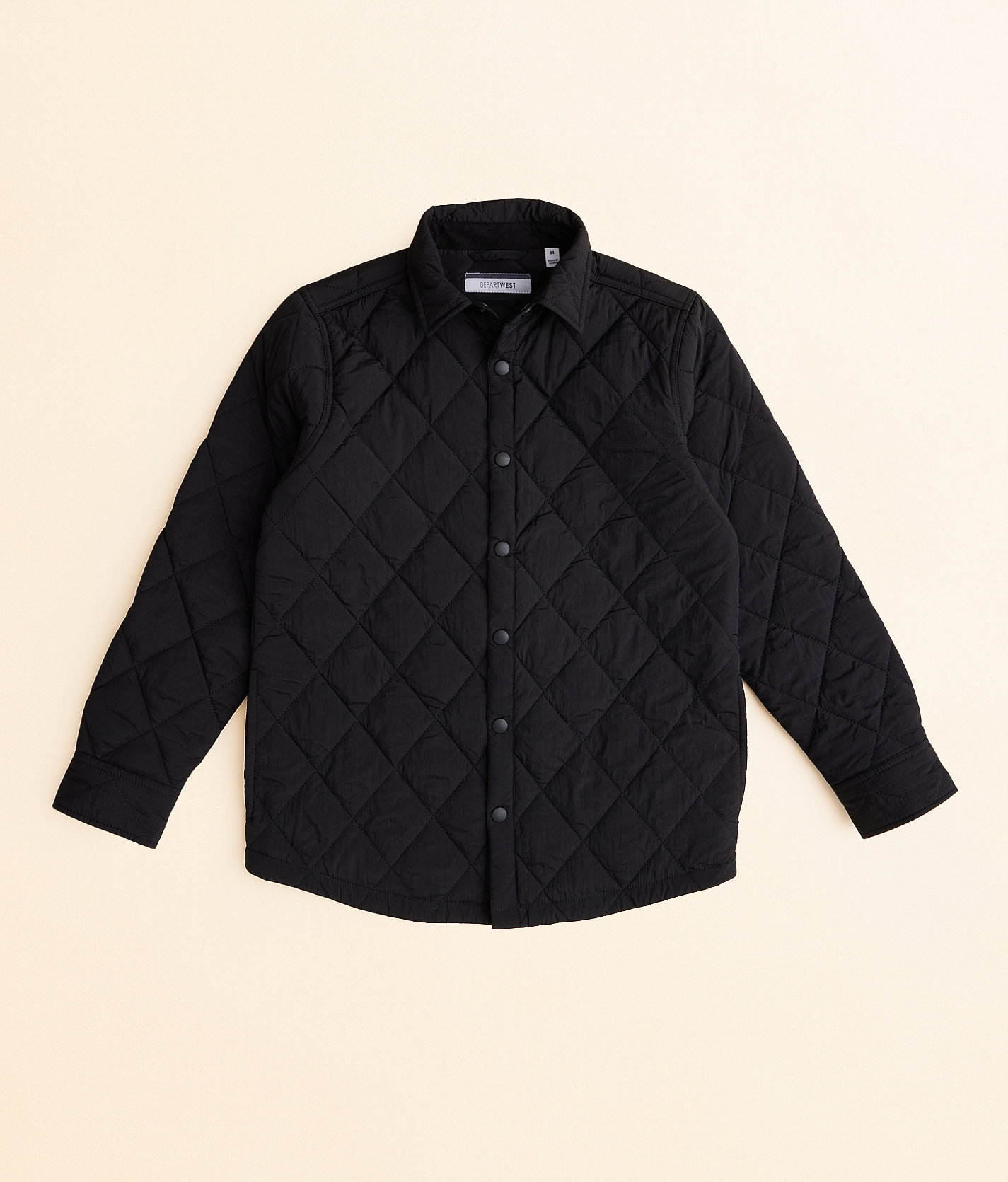 Boys - Departwest Quilted Shacket - Boy's Coats & Jackets in Black