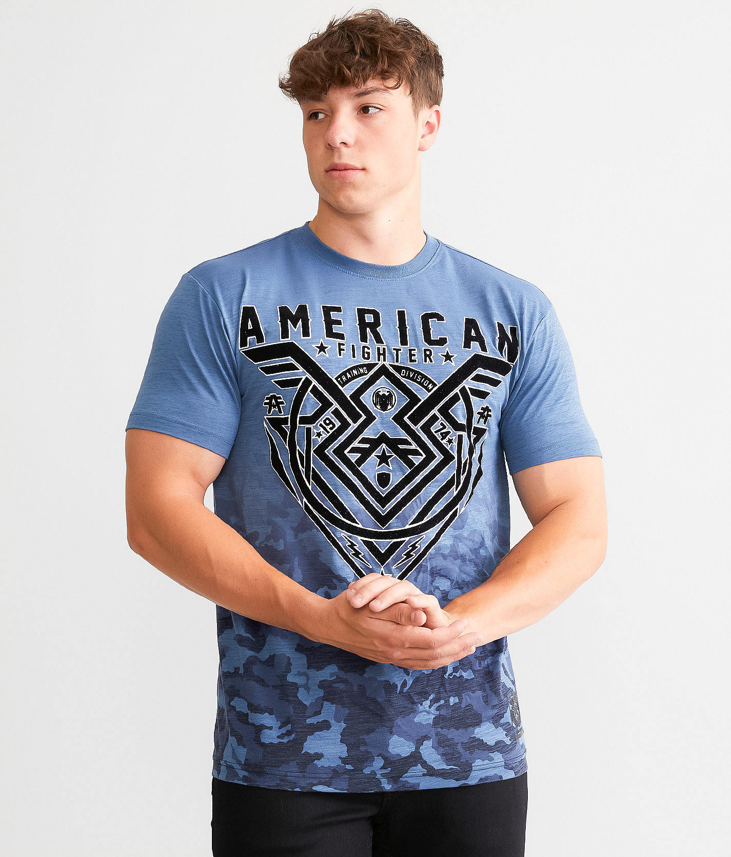 American Fighter Oakview T-Shirt - Men's T-Shirts in Blue Horizon Ensign Blue