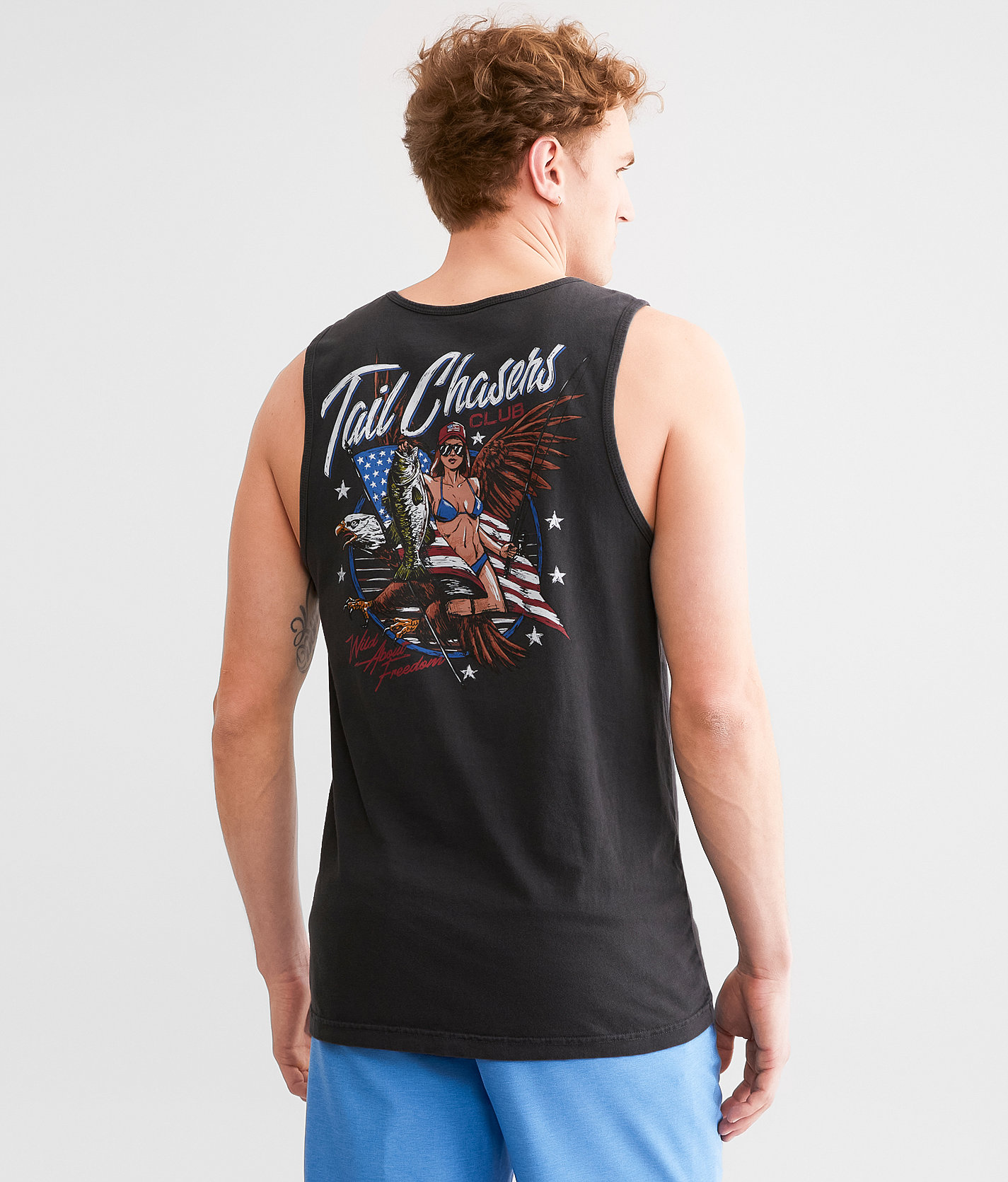Tail Chasers Club Kitchen Sink Tank Top - Men's Tank Tops in Black Pigment Dye