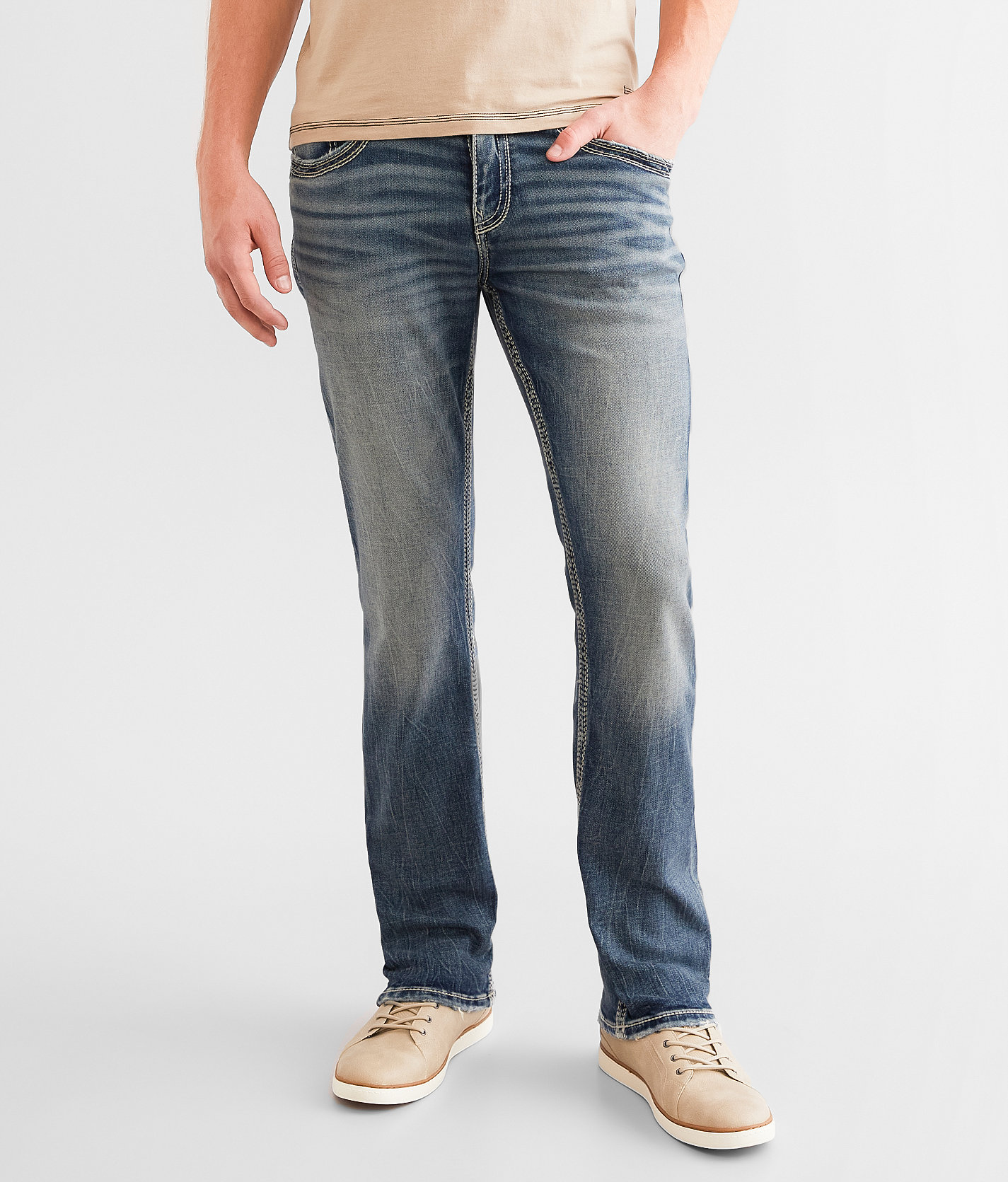 Buckle Black Nine Straight Stretch Jean - Men's Jeans in Naples