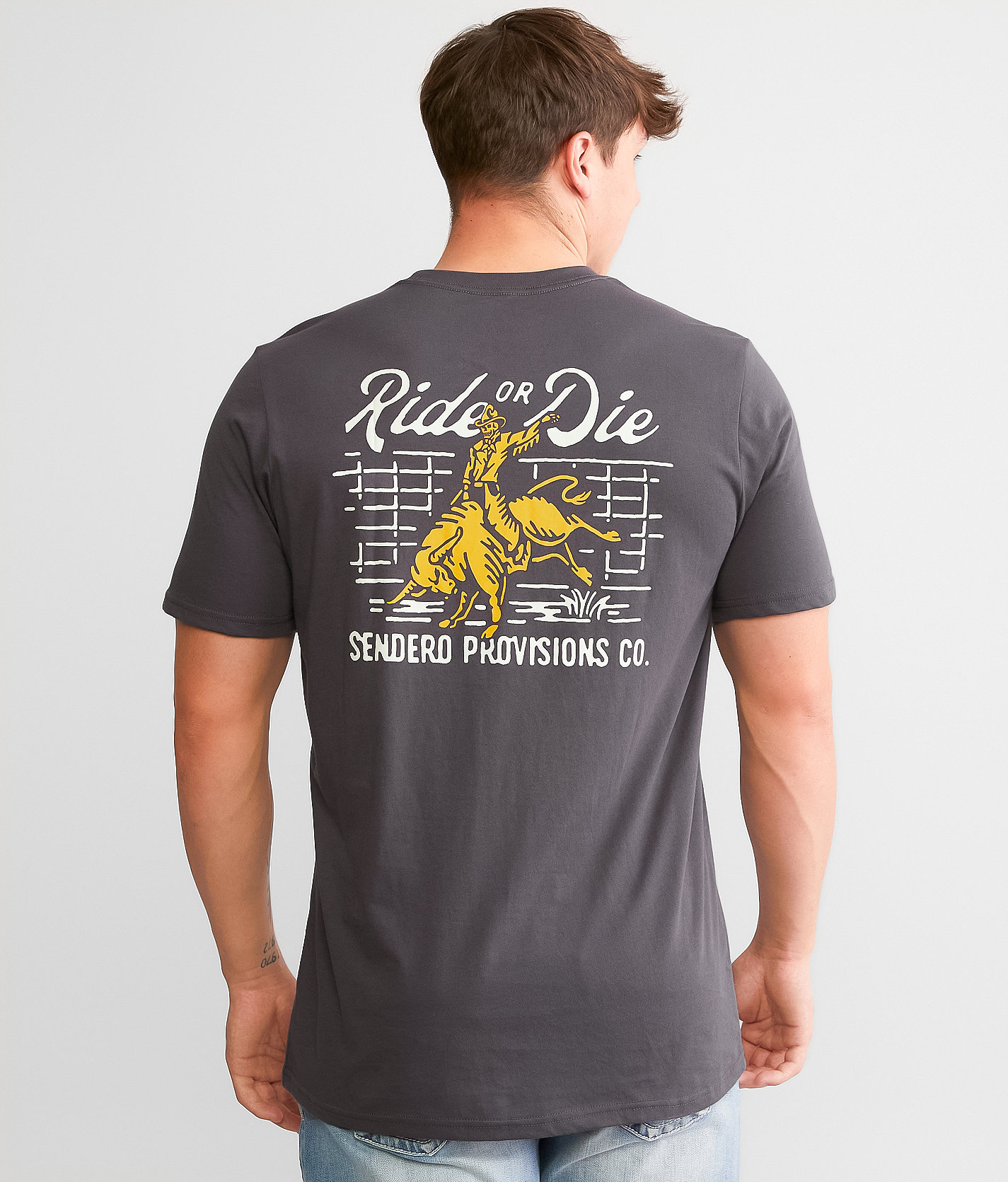 Sendero Provisions Co. Ride Or Die T-Shirt - Men's T-Shirts in Vintage Black