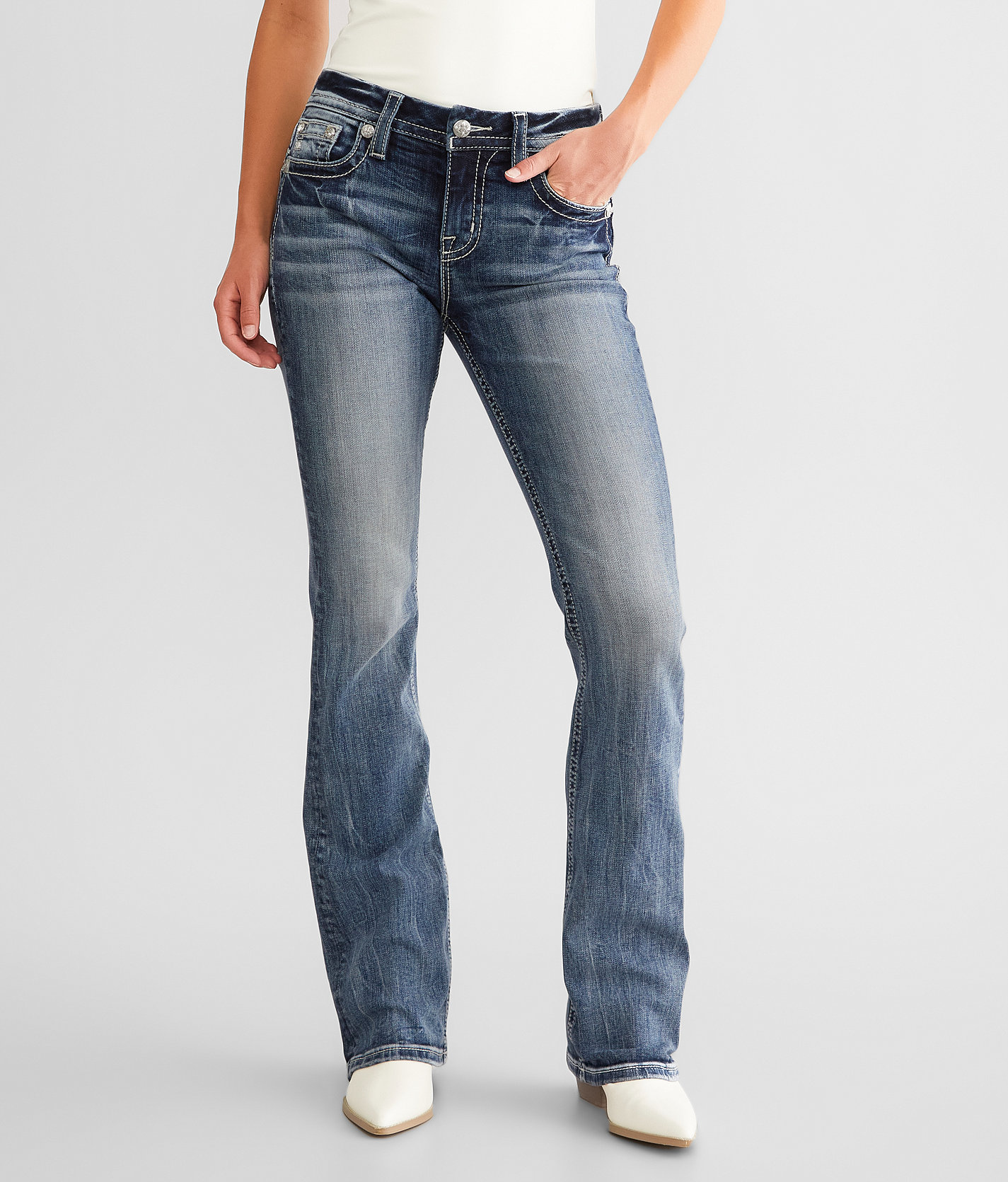 Miss Me Curvy Boot Stretch Jean - Women's Jeans in K1282