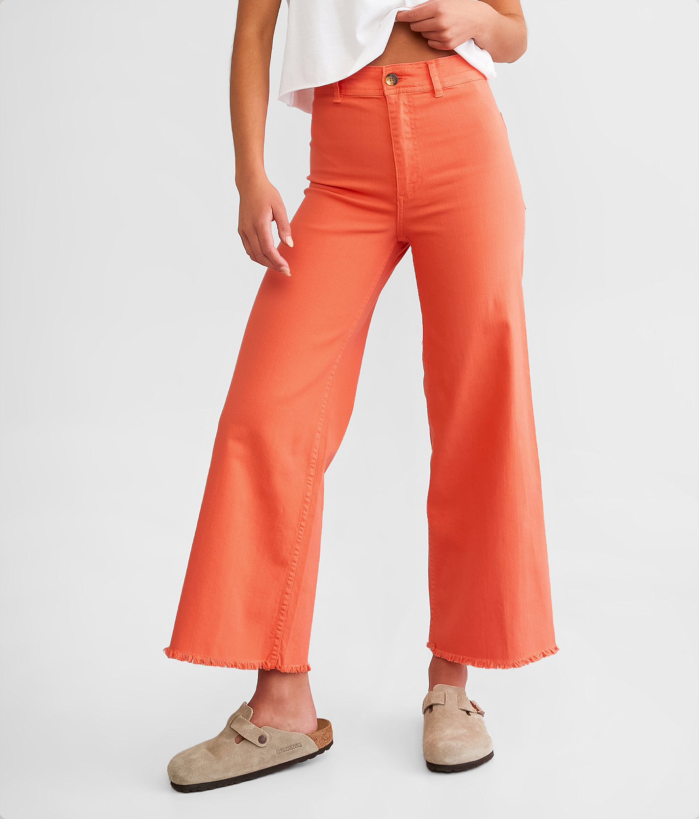 Billabong Free Fall Wide Leg Pant - Women's Pants in Papaya