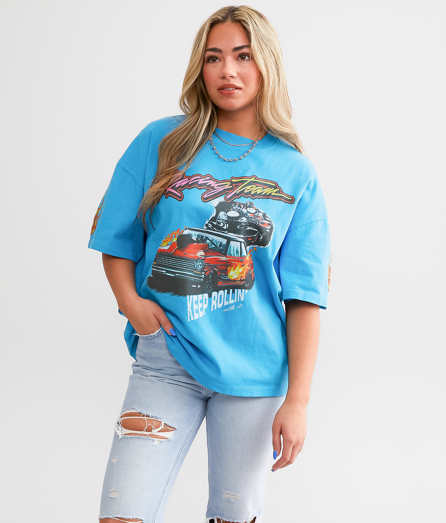 Modish Rebel Racing Team T-Shirt - Women's T-Shirts in Blue