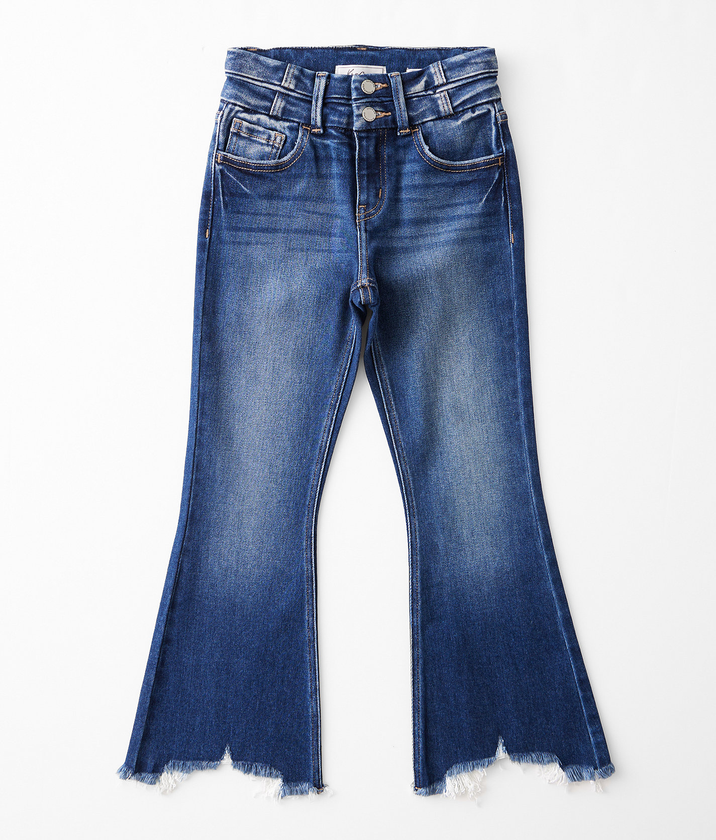 Girls - KanCan Signature High Rise Cropped Flare Jean - Girl's Jeans in Camila