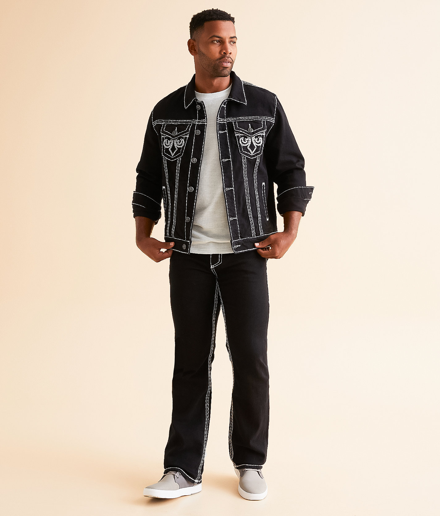 Affliction Denim Jacket - Men's Coats & Jackets in Black