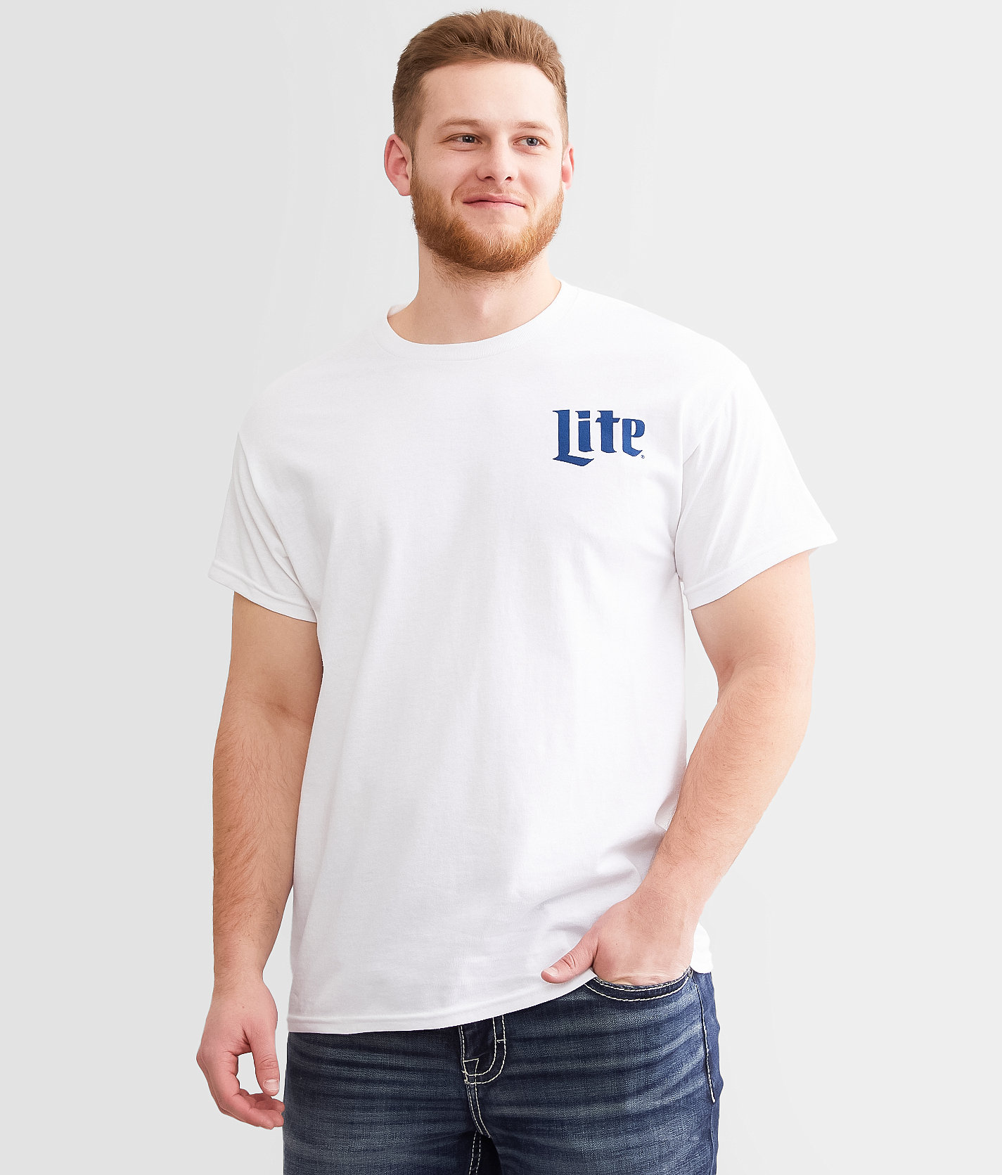 Brew City Miller Light® Basketball T-Shirt - Men's T-Shirts in White