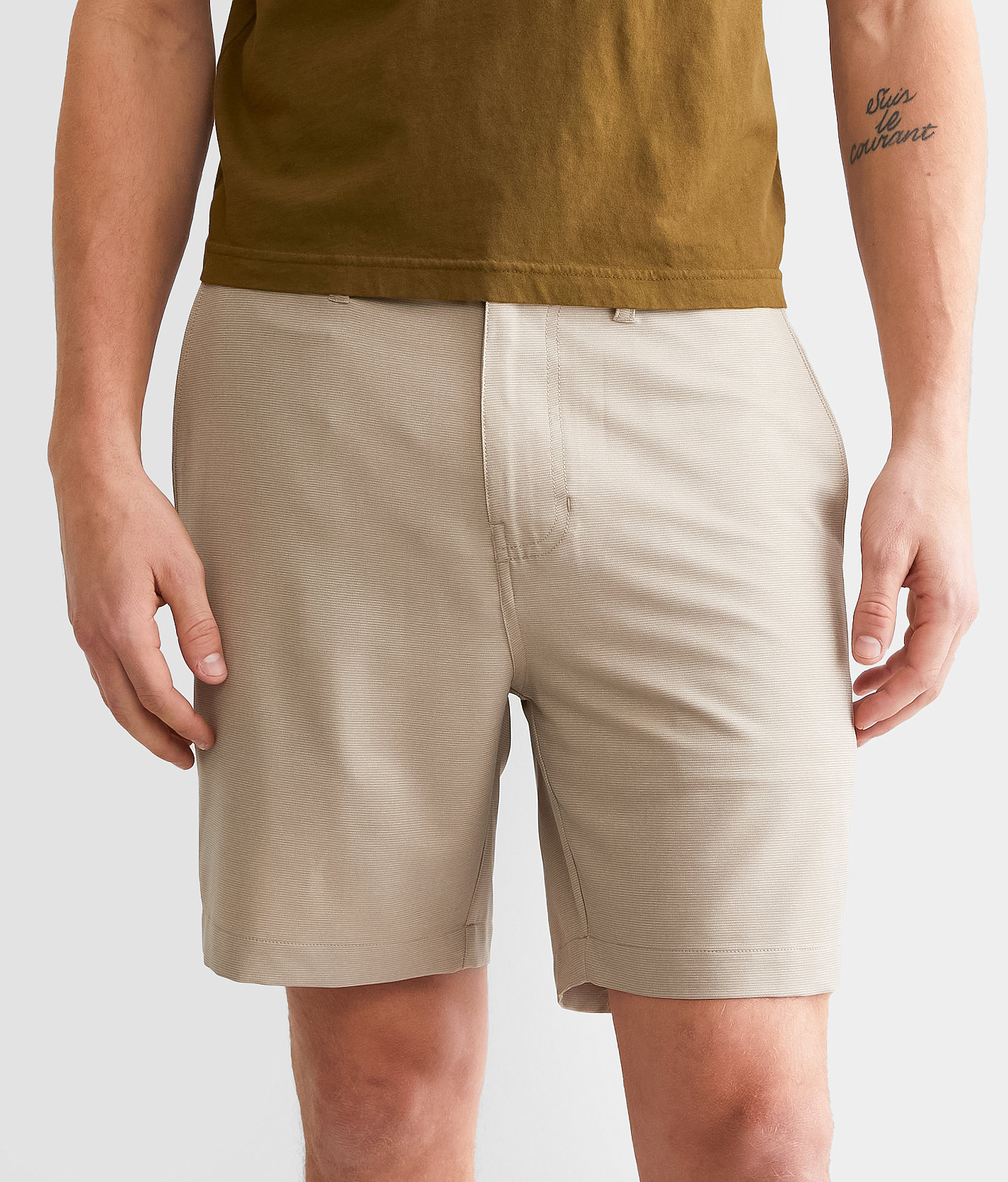 Maven Co-op Essential Performance Stretch Short - Men's Shorts in Dark Khaki Print