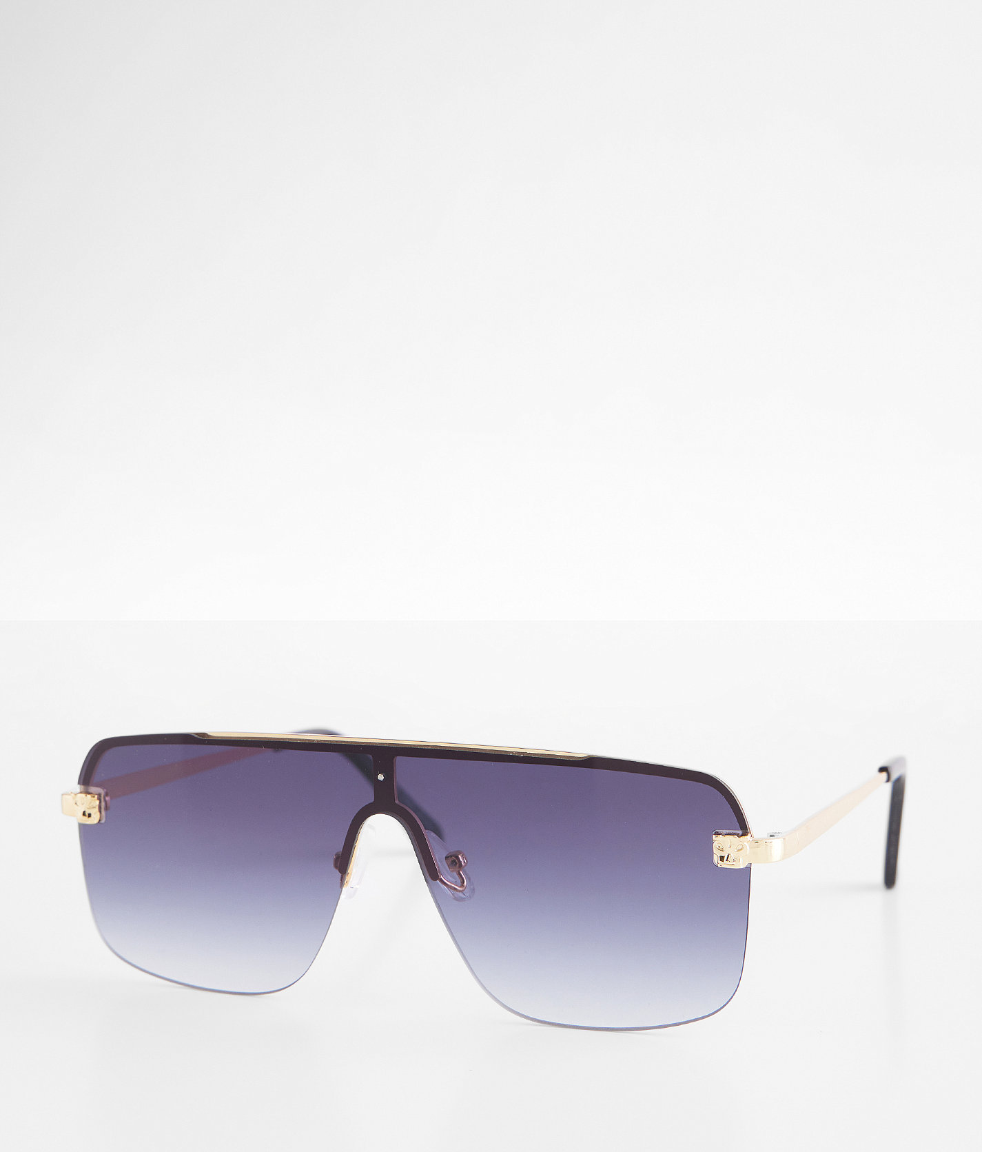 BKE Trend Shield Sunglasses - Women's Sunglasses & Glasses in Gold