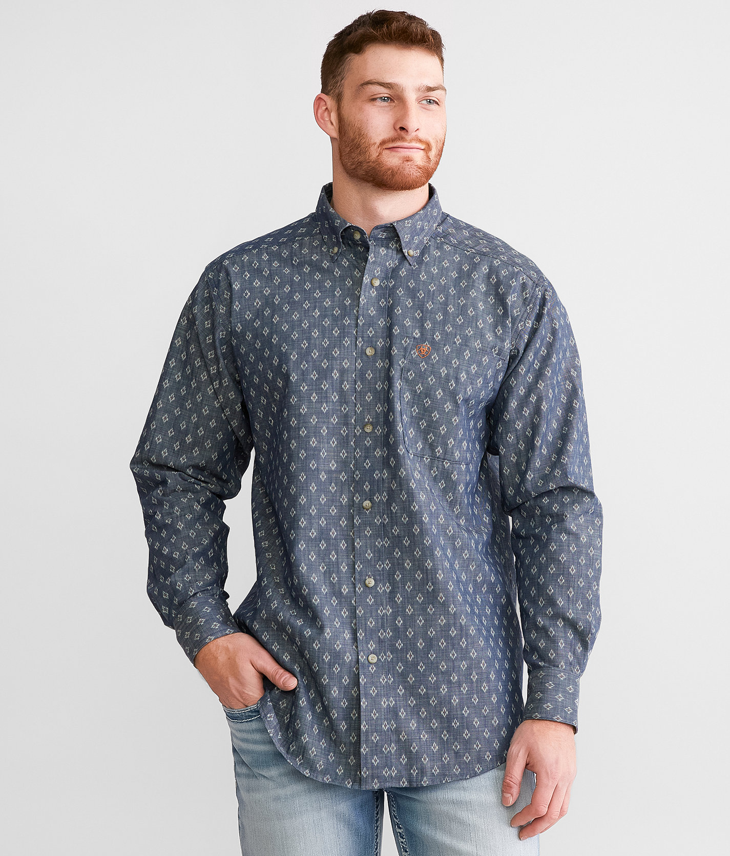 Ariat Dillon Shirt - Men's Shirts in Chambray Blue