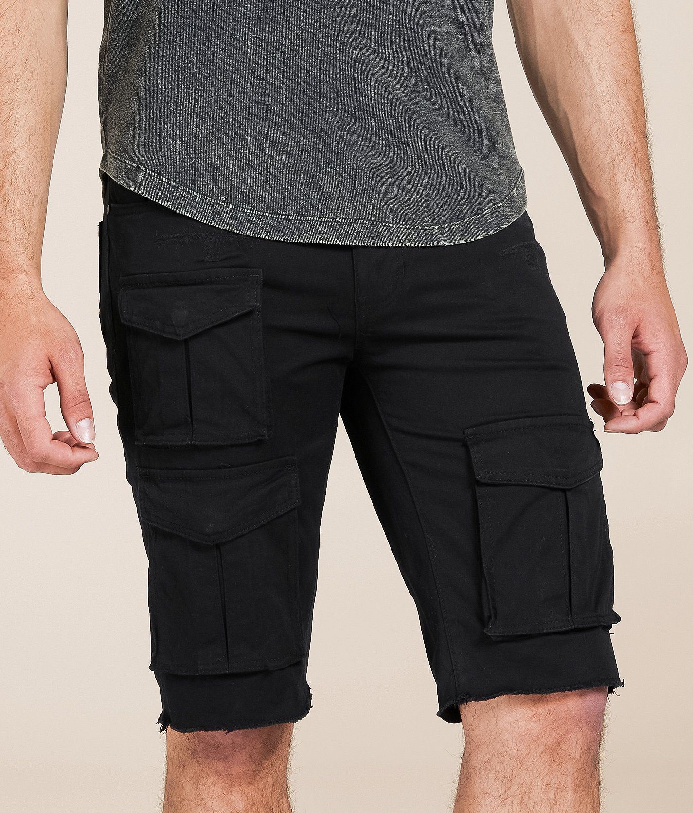 Smoke Rise® 12" Cargo Stretch Short - Men's Shorts in Black
