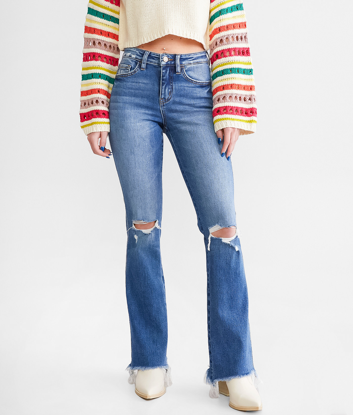 Flying Monkey High Rise Boot Stretch Jean - Women's Jeans in Starlight