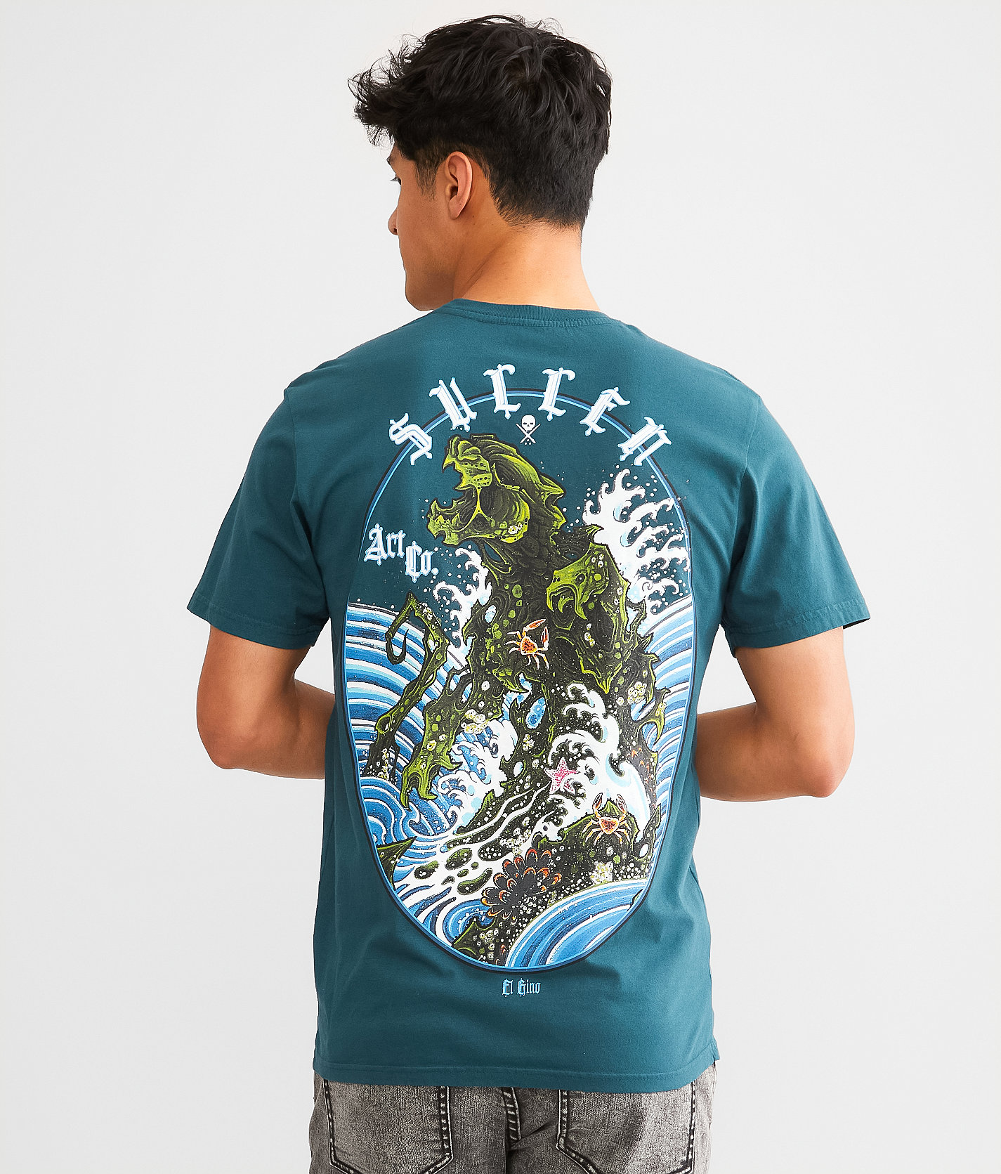 Sullen Coral Panther T-Shirt - Men's T-Shirts in Sea Moss