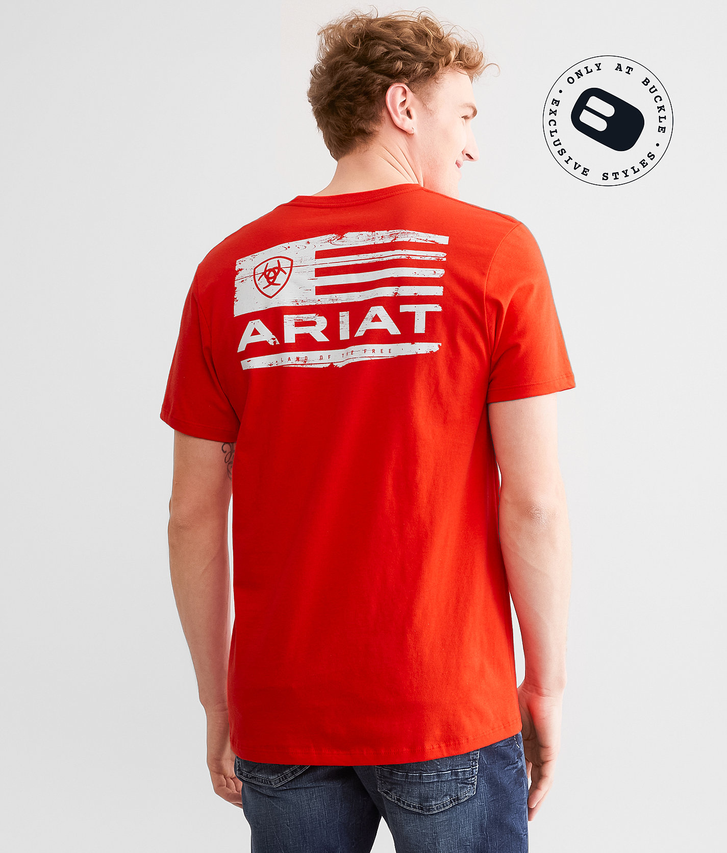 Ariat Boarded Loft T-Shirt - Men's T-Shirts in Flame Scarlet