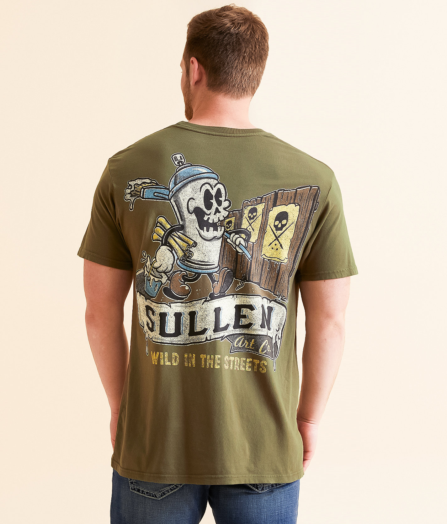 Sullen Wild In The Streets T-Shirt - Men's T-Shirts in Olive