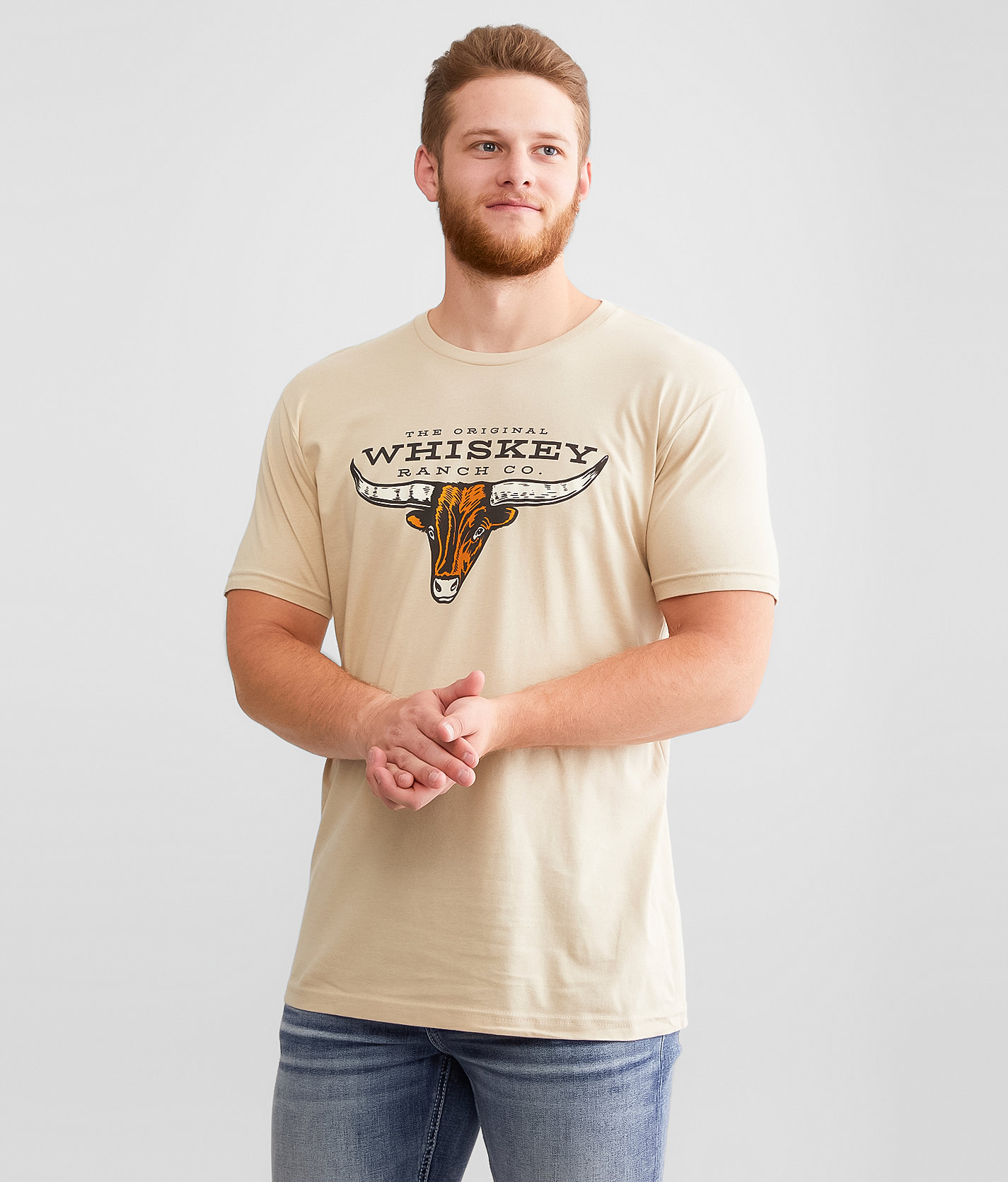 Whiskey Bent Bull T-Shirt - Men's T-Shirts in Natural