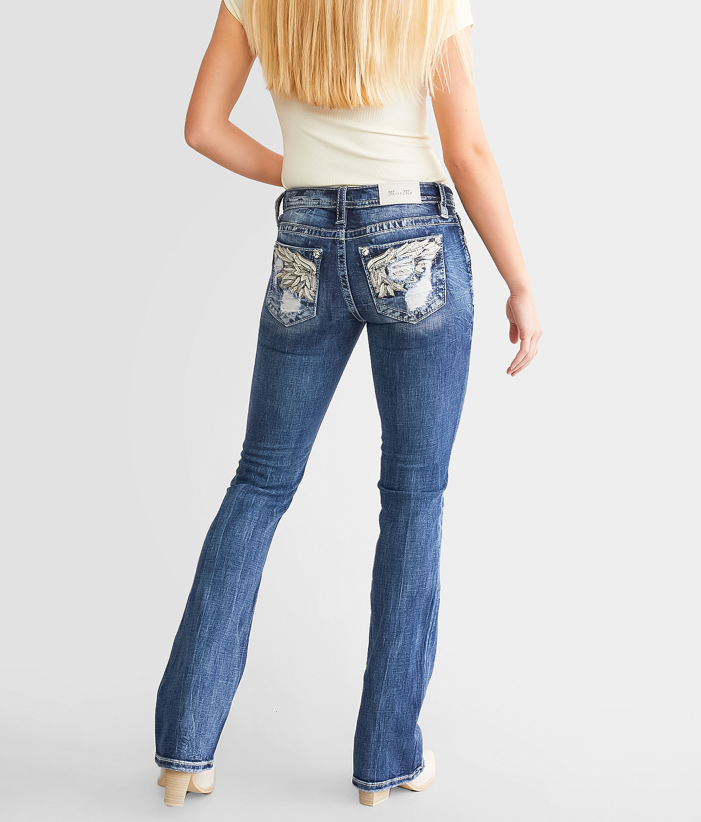 Miss Me Mid-Rise Boot Stretch Jean - Women's Jeans in K1417