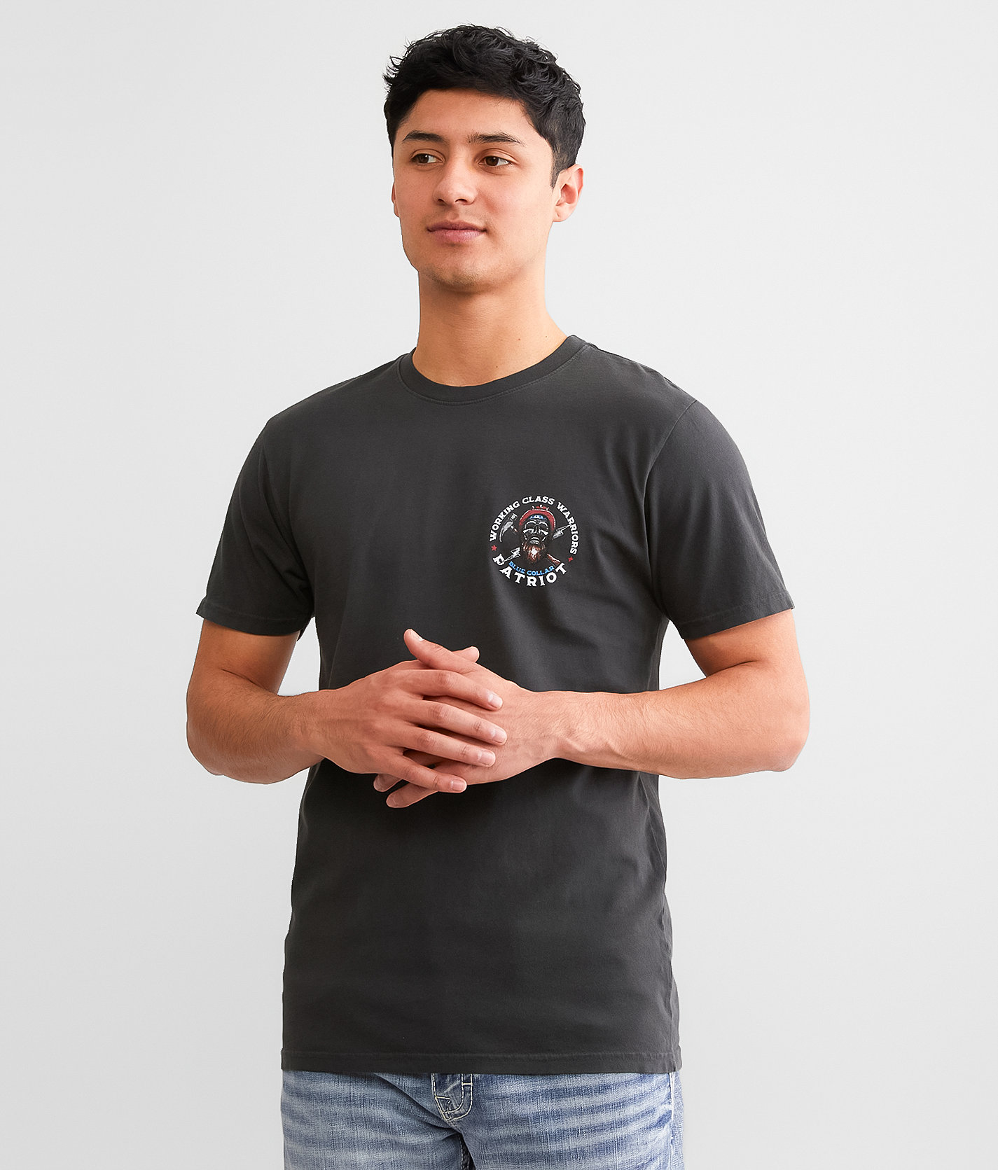 Howitzer Blue Collar Warriors T-Shirt - Men's T-Shirts in Vintage Black