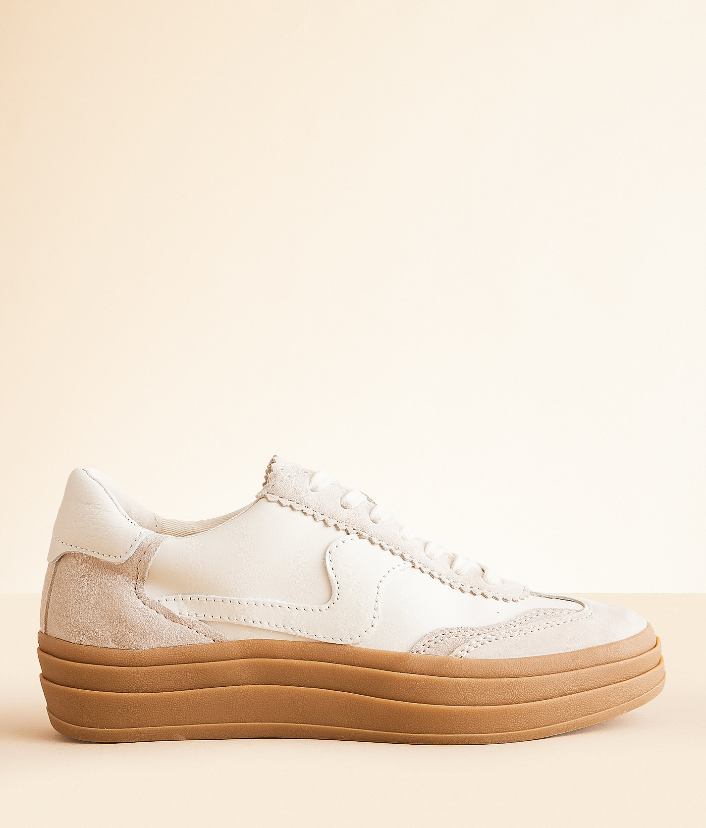 Dolce Vita Notice X Platform Leather Sneaker - Women's Shoes in Ivory Multi