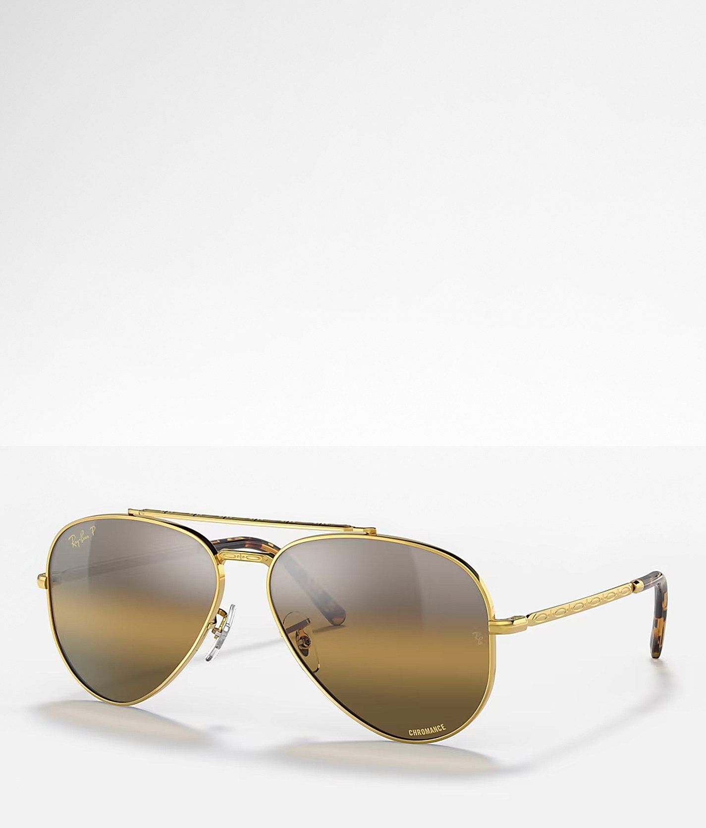 Ray-Ban® Aviator Polarized Sunglasses - Women's Sunglasses & Glasses in Legend Gold