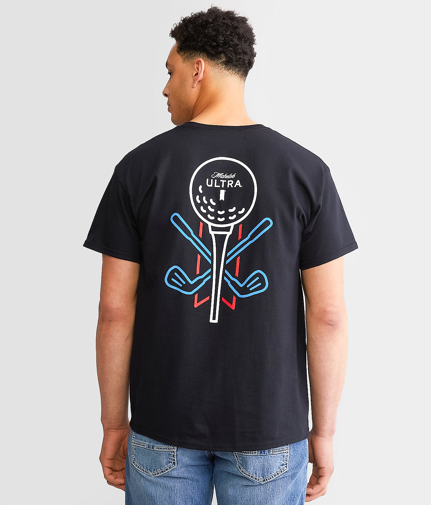 Brew City Michelob Ultra® Neon Golf T-Shirt - Men's T-Shirts in Black