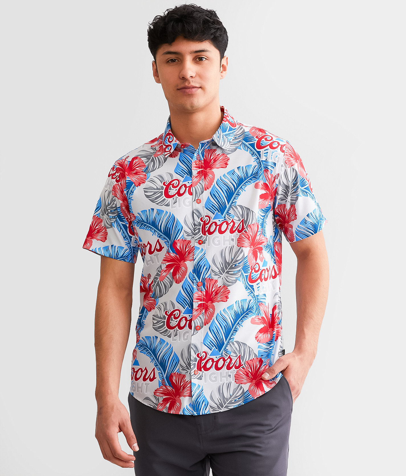 Valor Coors Light® Stretch Shirt - Men's Shirts in Light Blue