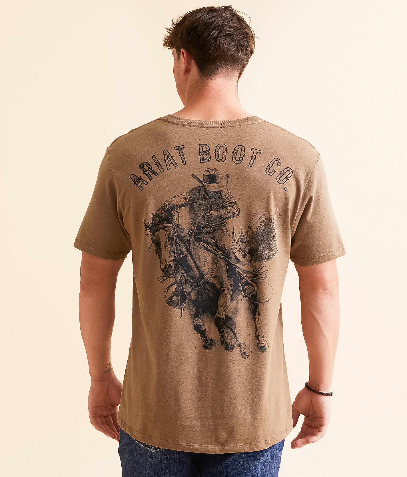 Ariat Sketchy Dude T-Shirt - Men's T-Shirts in Brown Savana