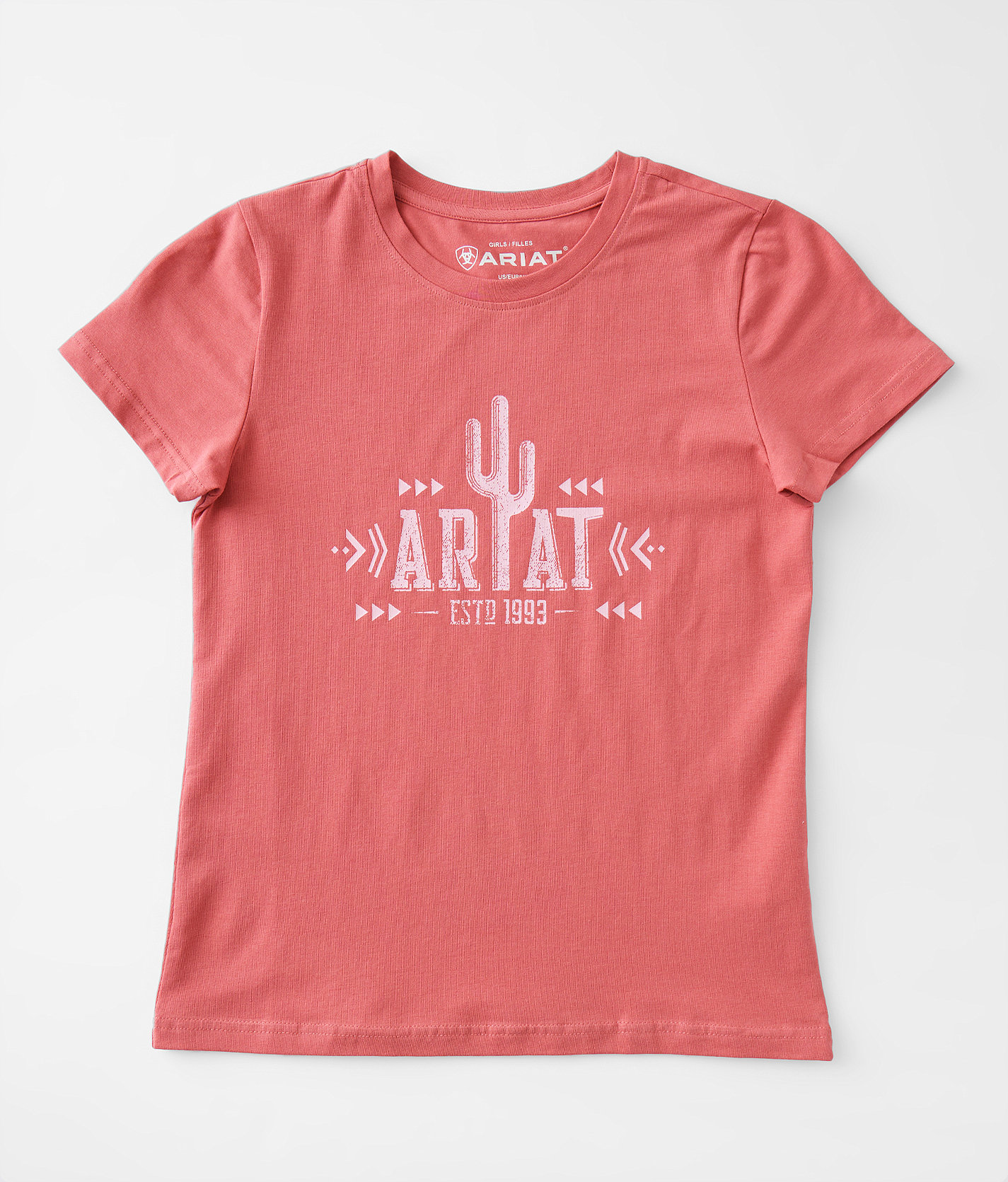 Girls - Ariat Cactus T-Shirt - Girl's T-Shirts in Slate Rose