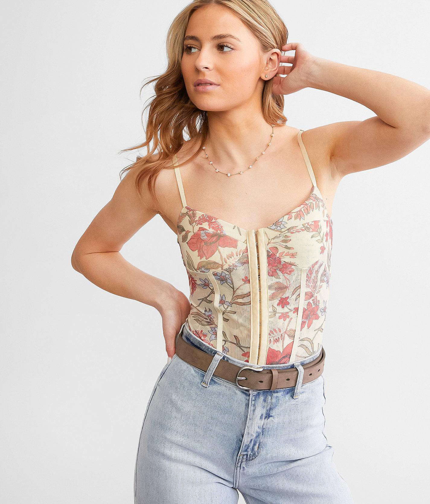 Free People Night Rythm Bodysuit - Women's Bodysuits in Vintage Combo