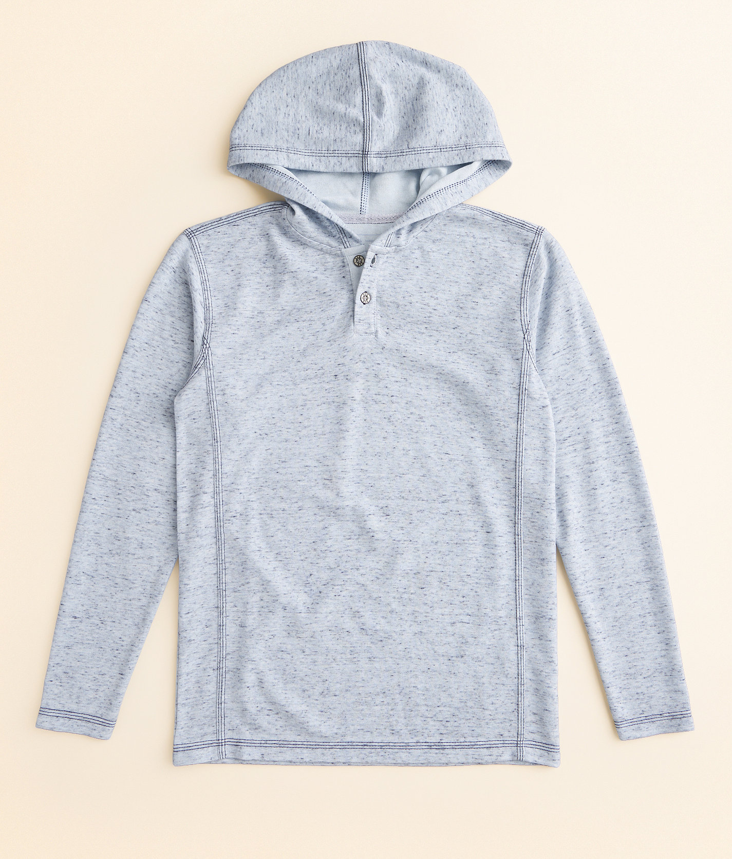 Boys - BKE Henley Hoodie - Boy's Sweatshirts in Light Blue