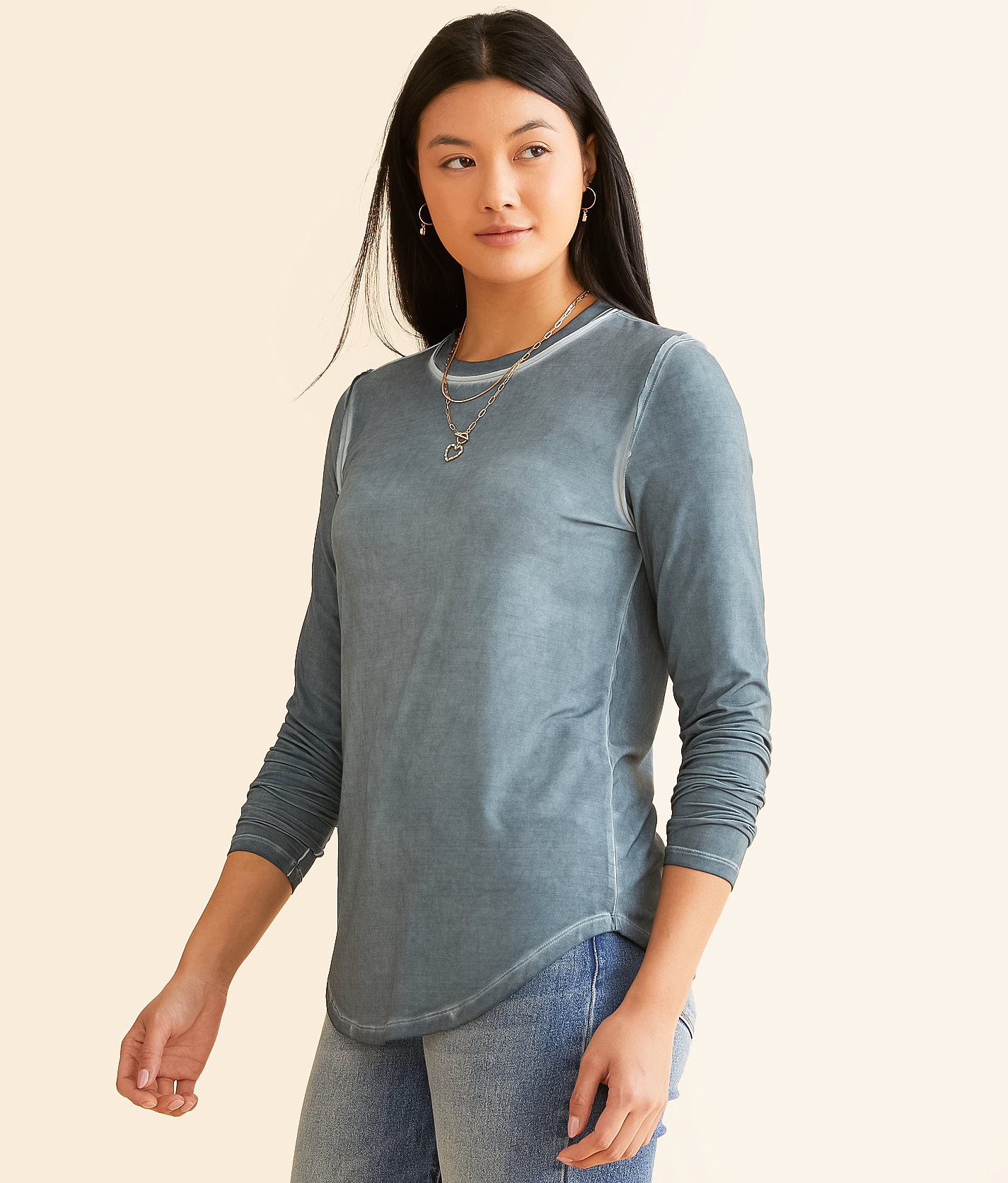 White Crow Cameron Top - Women's Shirts & Blouses in Thundercloud