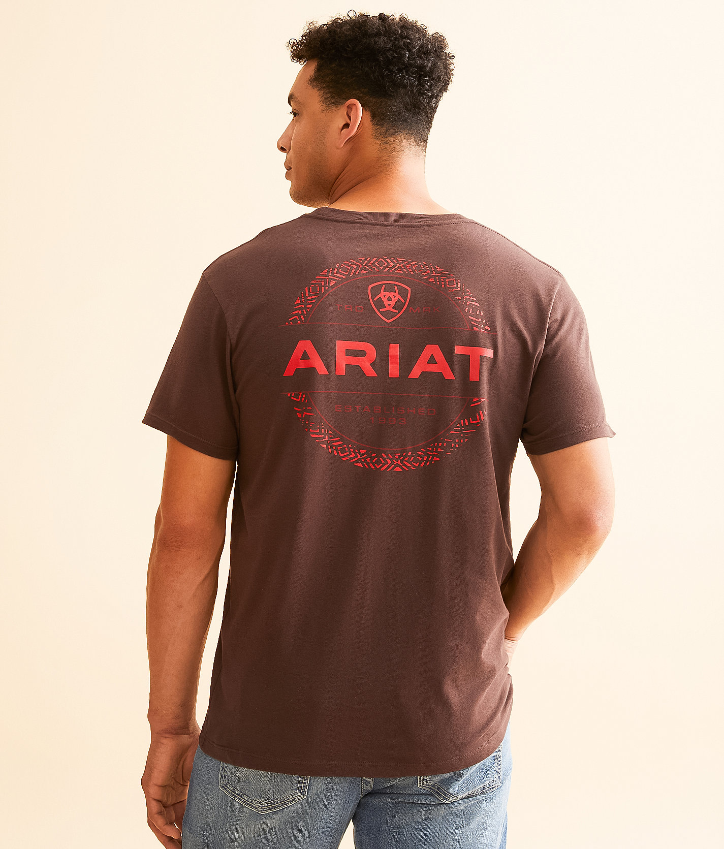 Ariat Southwest Wooden T-Shirt - Men's T-Shirts in Puce
