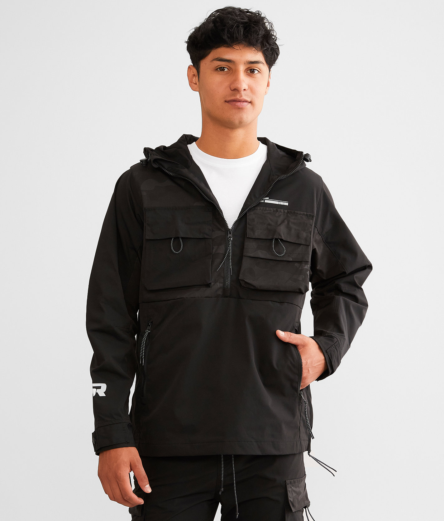 Smoke Rise® Windbreaker Jacket - Men's Coats & Jackets in Black