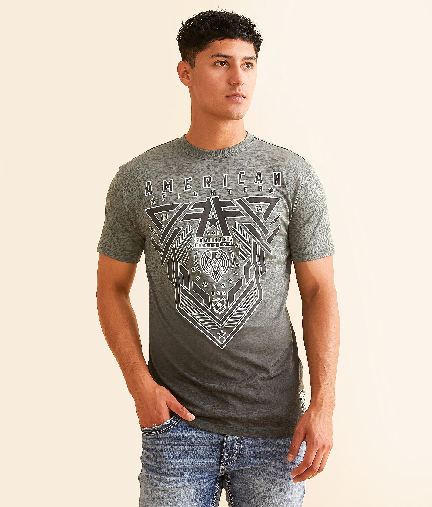 American Fighter Brighton T-Shirt - Men's T-Shirts in Sage Dark Sage