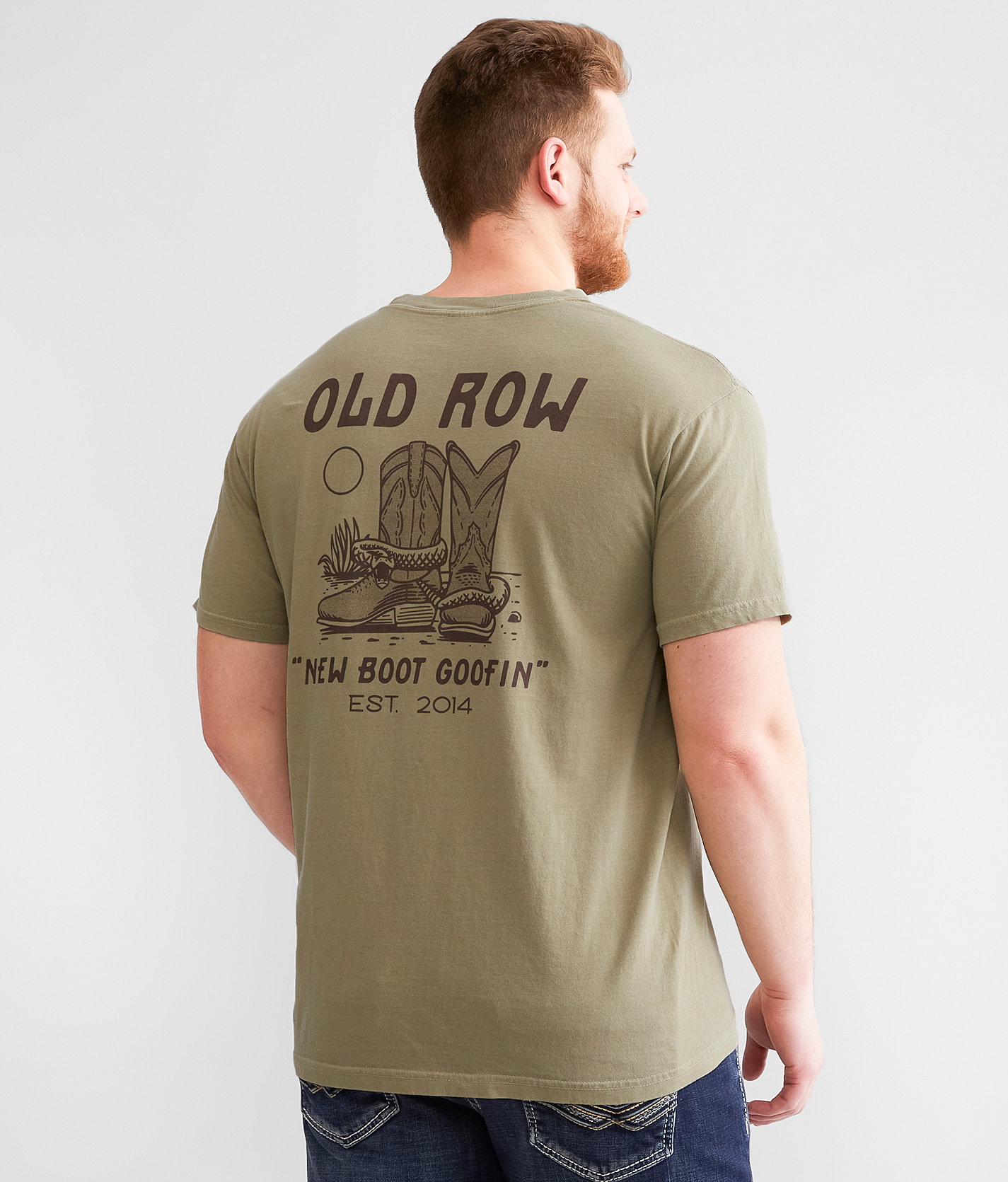 Old Row New Boot Goofin' T-Shirt - Men's T-Shirts in Khaki