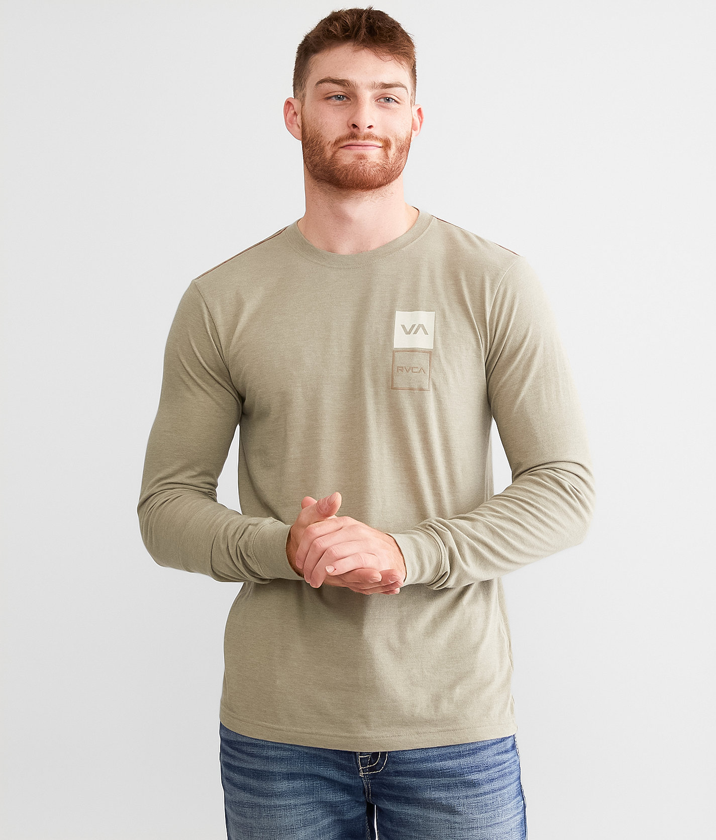 RVCA Sport Box T-Shirt - Men's T-Shirts in Vetiver
