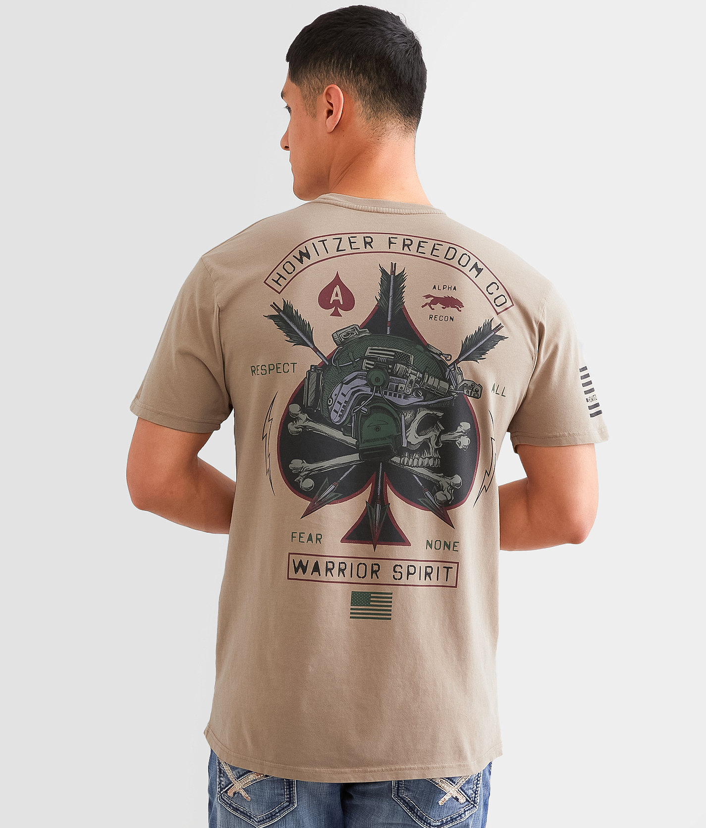 Howitzer Fear None T-Shirt - Men's T-Shirts in Fallen Rock