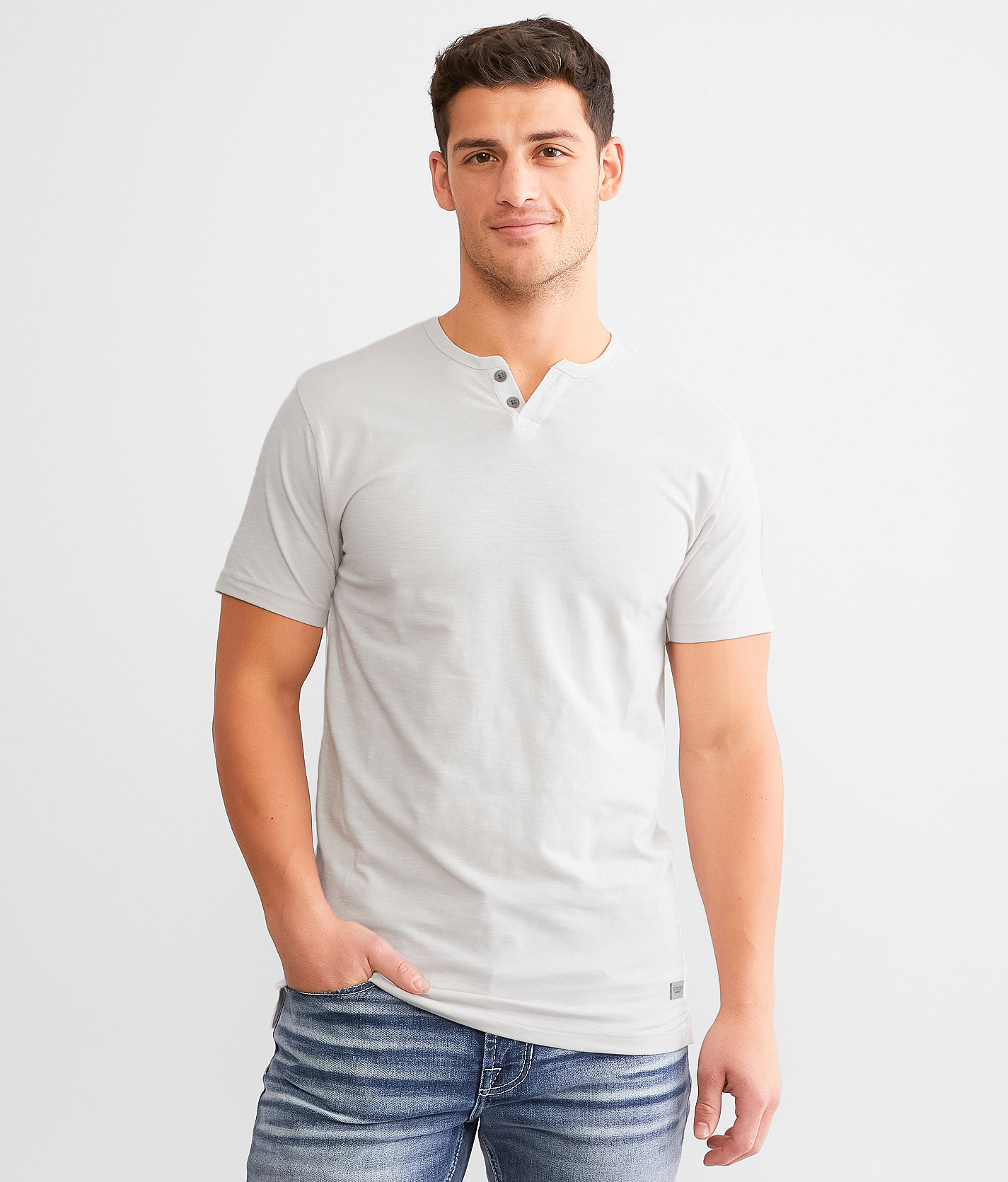 Outpost Makers Slub Knit Henley - Men's T-Shirts in Antarctica