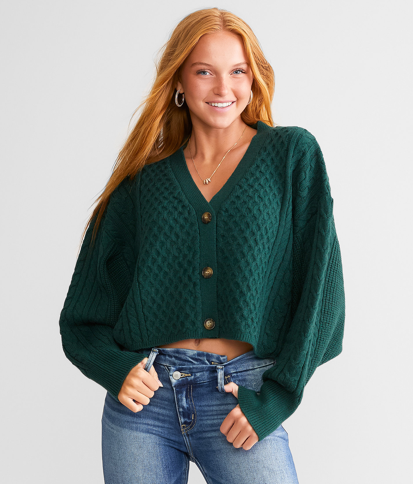 Willow & Root Dolman Cardigan Sweater - Women's Sweaters in Botanical Garden
