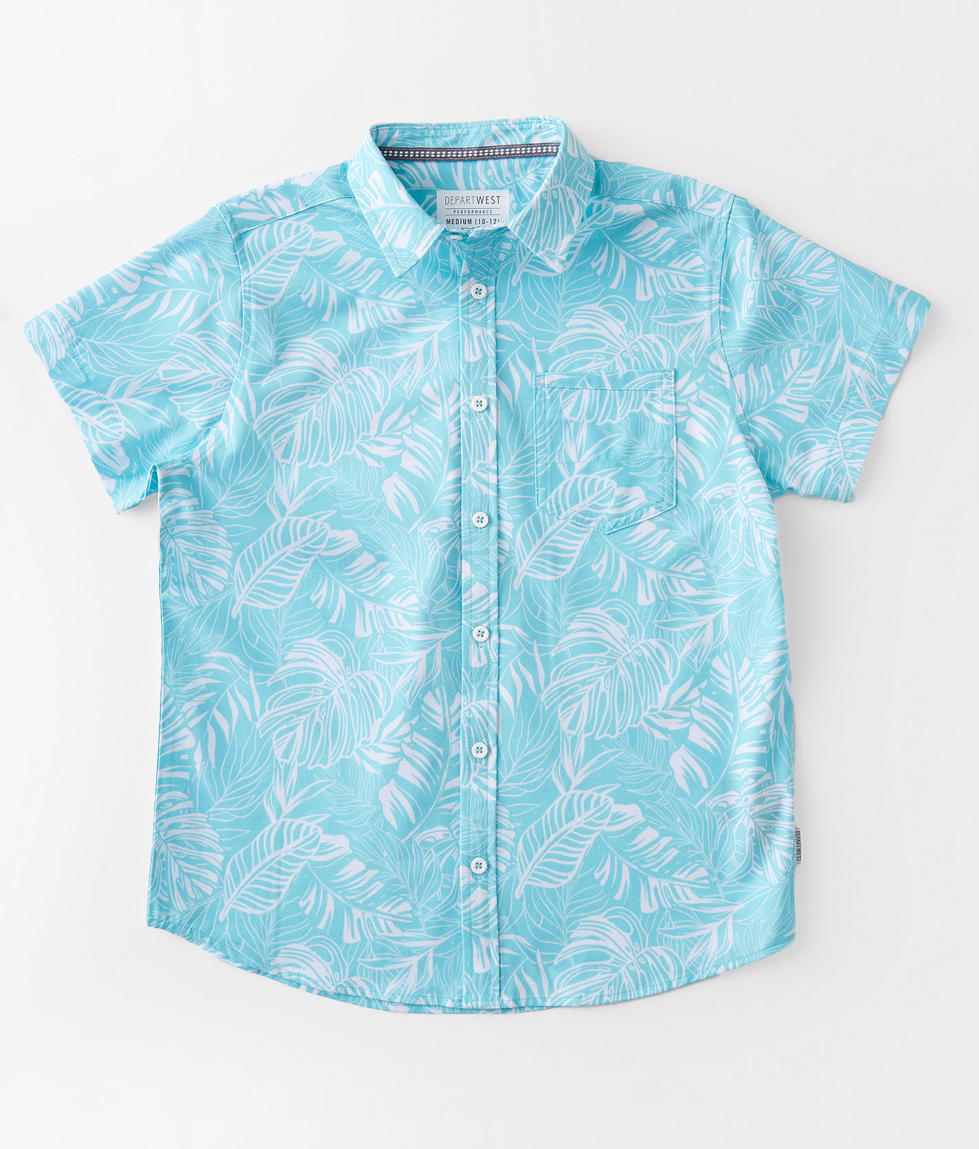 Boys - Departwest Performance Stretch Shirt - Boy's Shirts in Teal