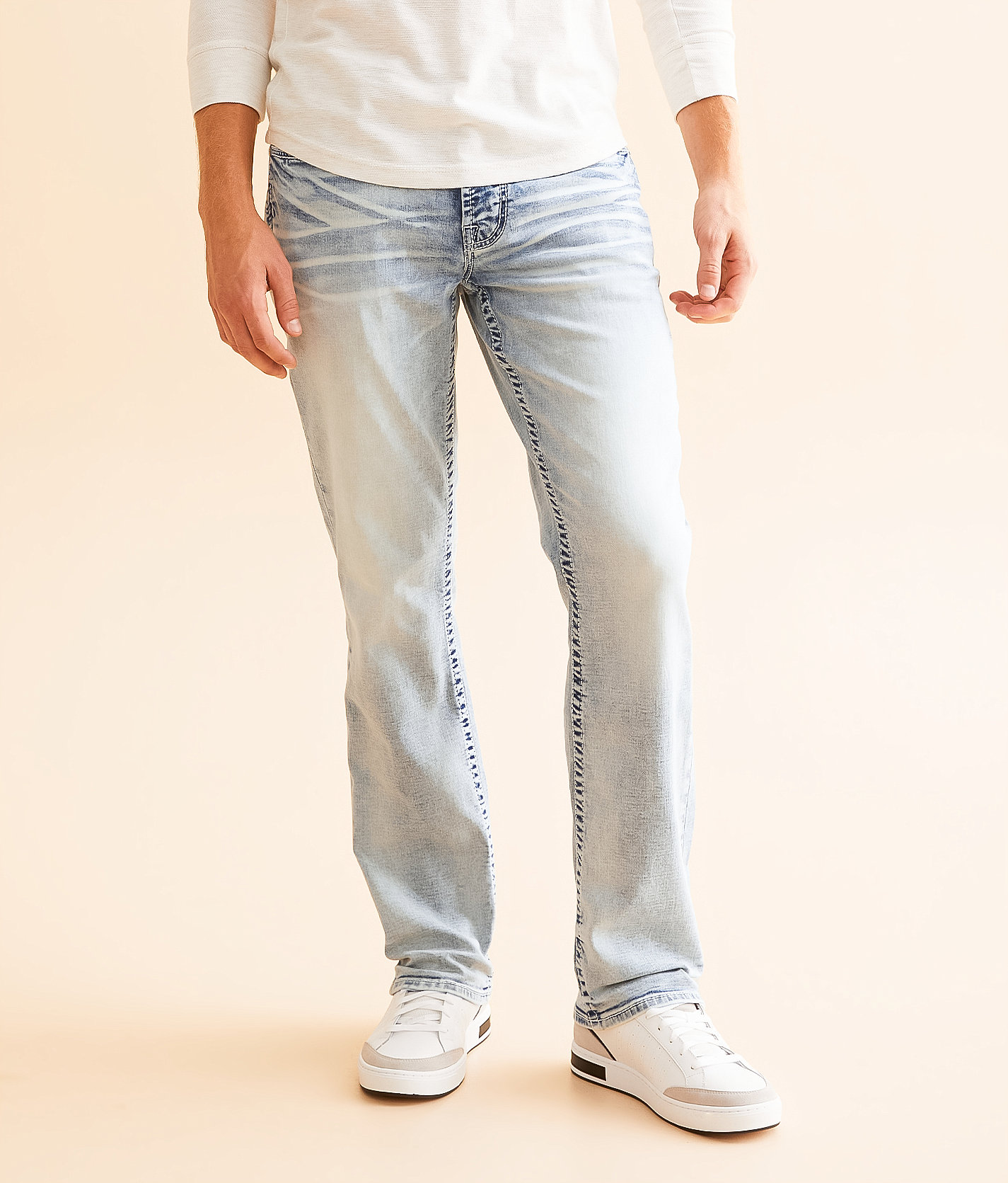Salvage Mayhem Straight Stretch Jean - Men's Jeans in Belgian Abbey